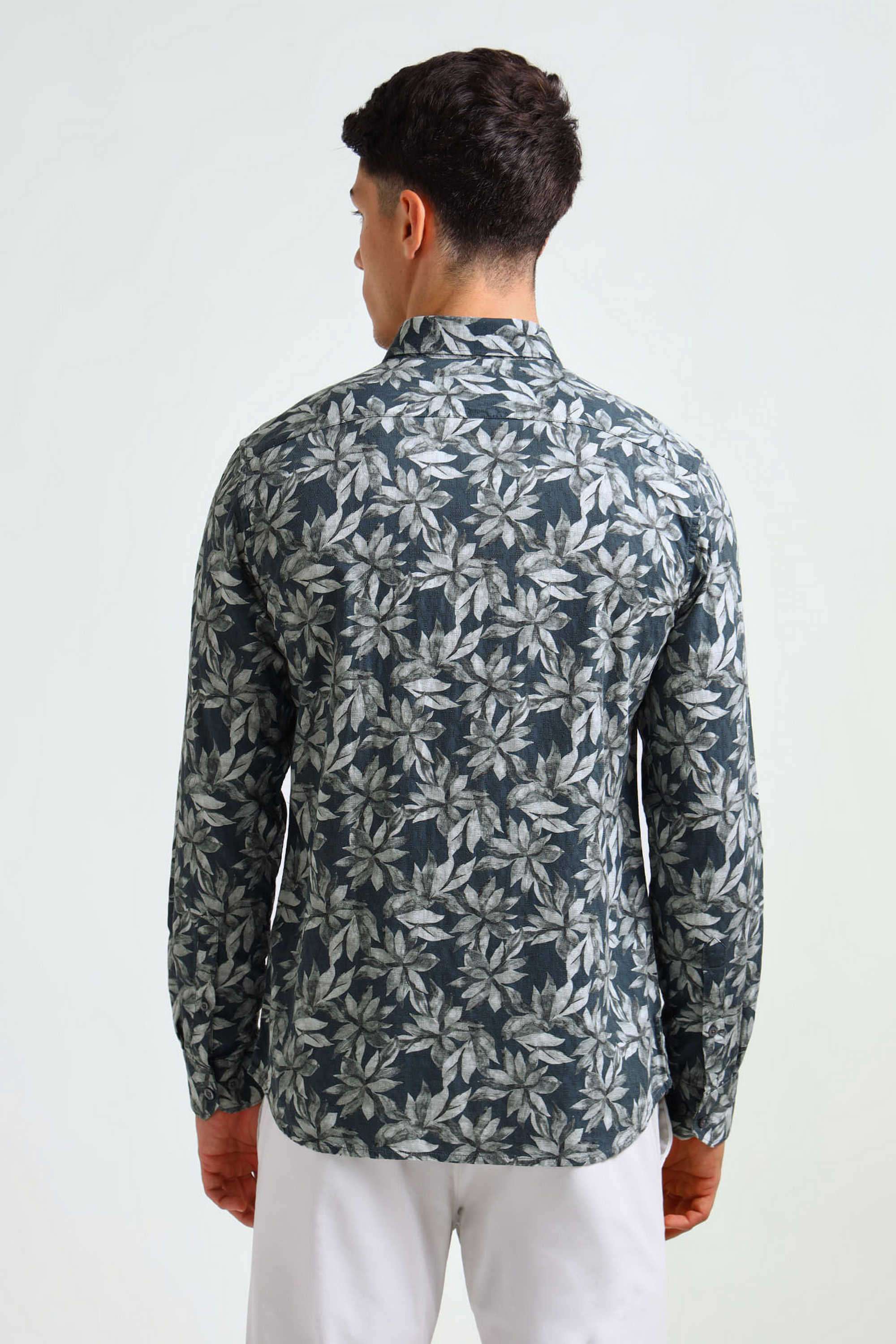Printed-Cotton-Slim-Fit-Men-s-Casual-Shirt