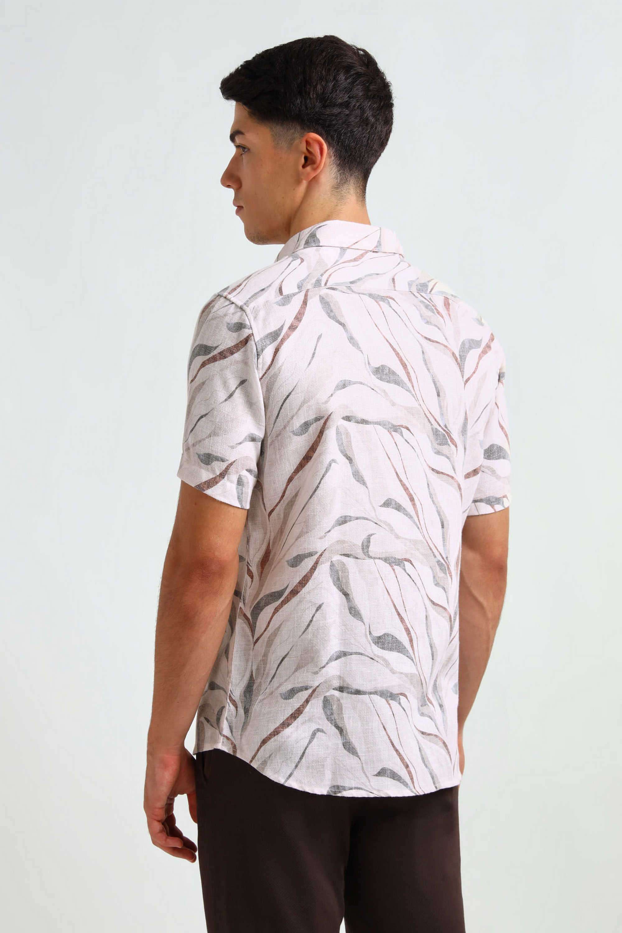 Printed-Blended-Fabric-Regular-Fit-Men-s-Casual-Shirt