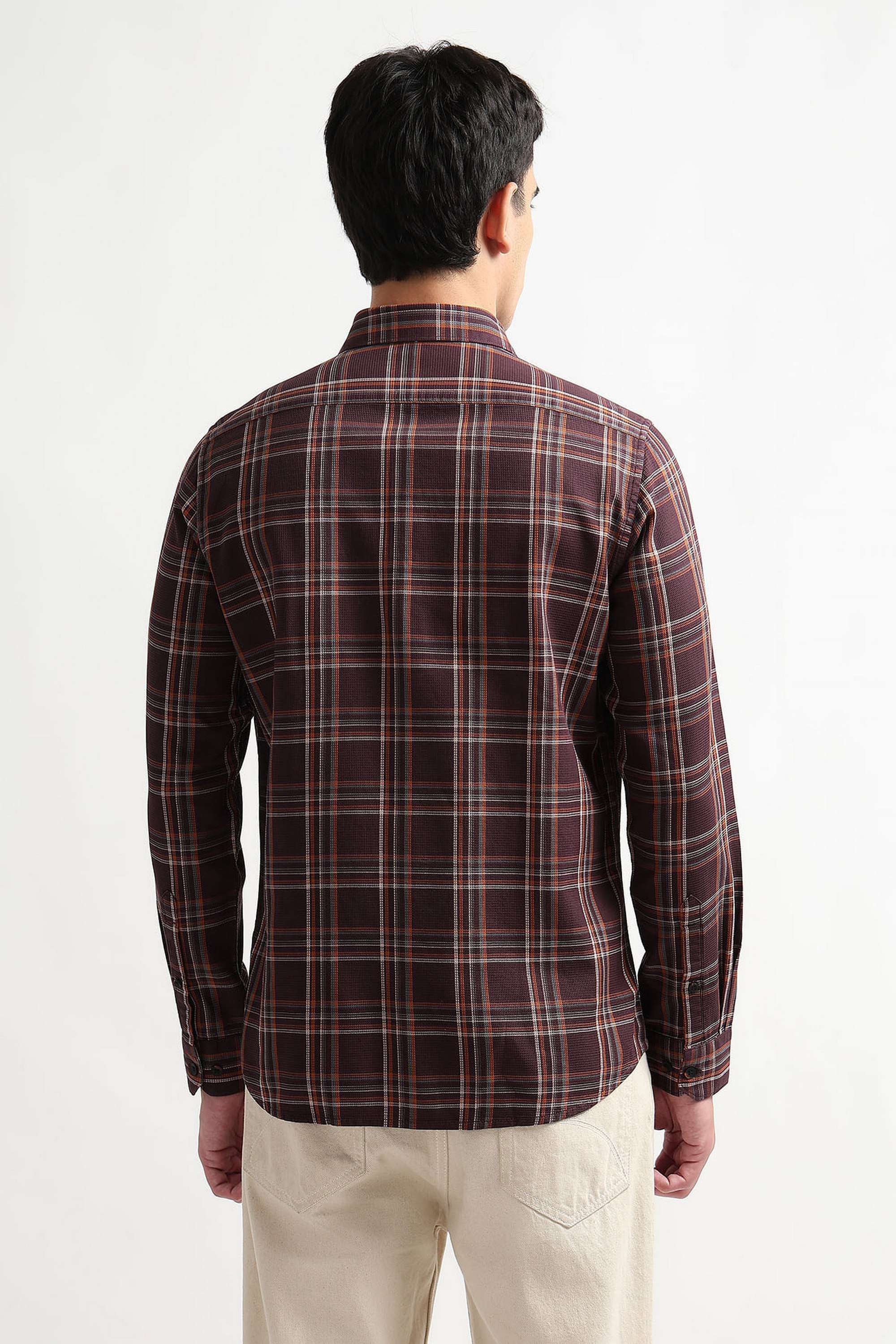 Dobby-Cotton-Regular-Fit-Men-s-Casual-Wear-Shirt