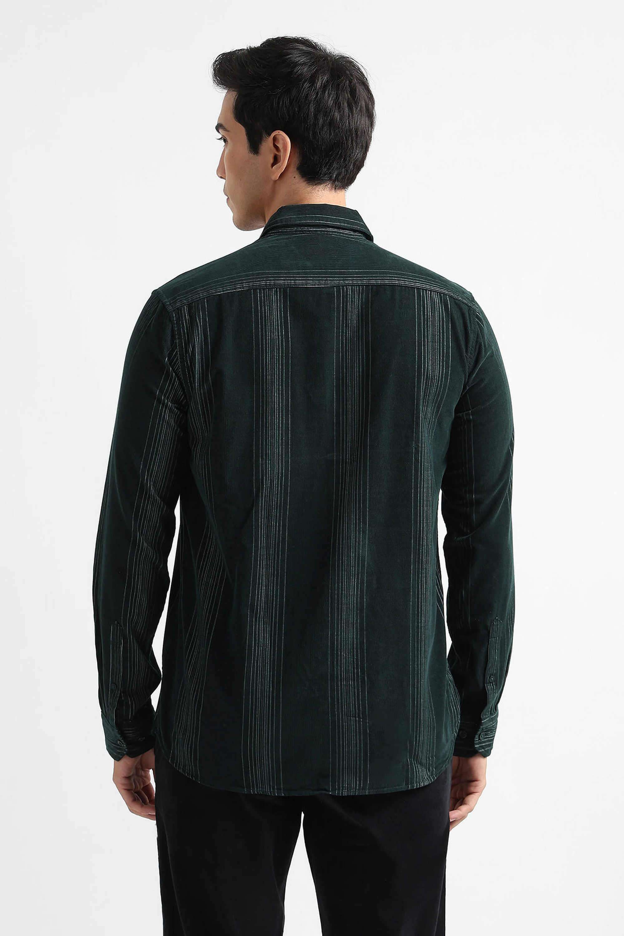 Stripes-Cotton-Slim-Fit-Men-Casual-Wear-Shirt