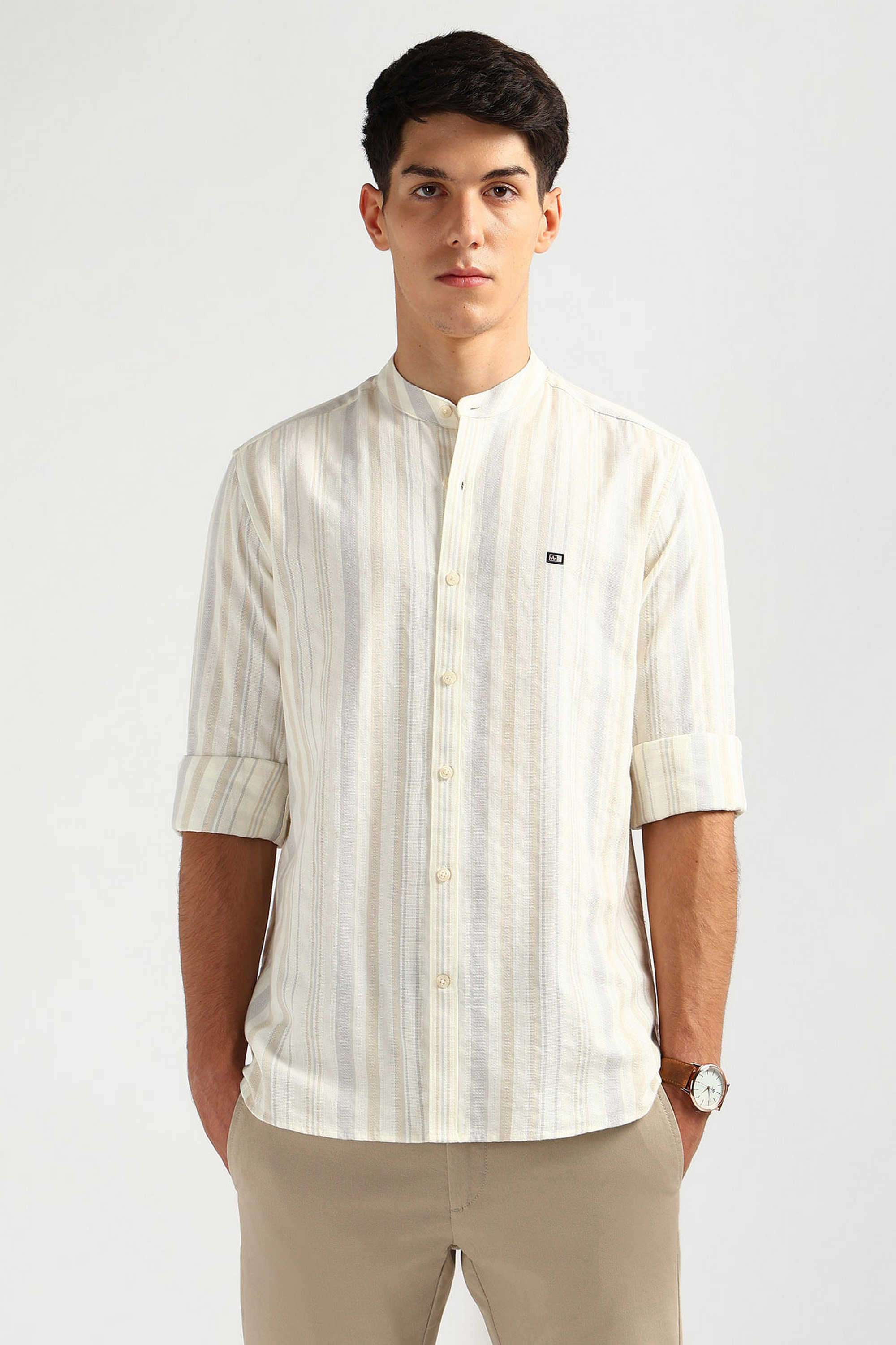 Stripes-Cotton-Slim-Fit-Men-s-Casual-Shirt
