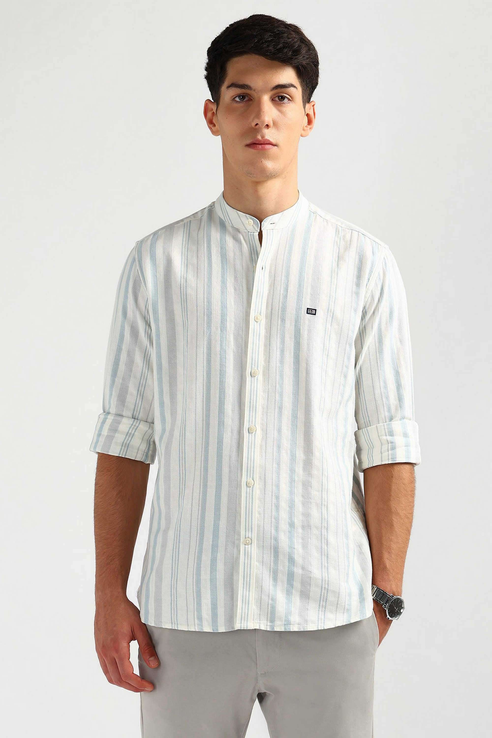 Stripes-Cotton-Slim-Fit-Men-s-Casual-Shirt