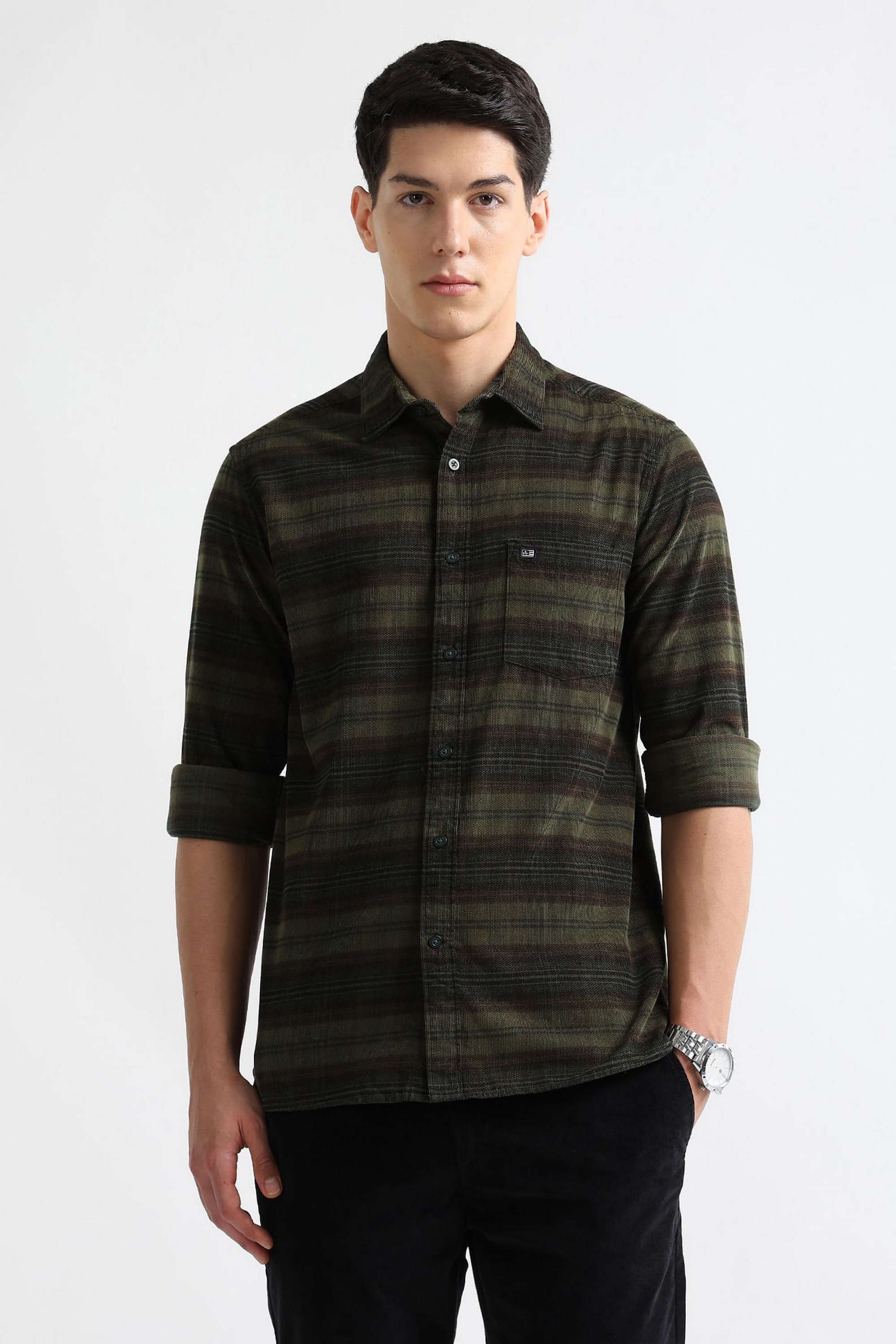 Checks-Cotton-Slim-Fit-Men-s-Shirt