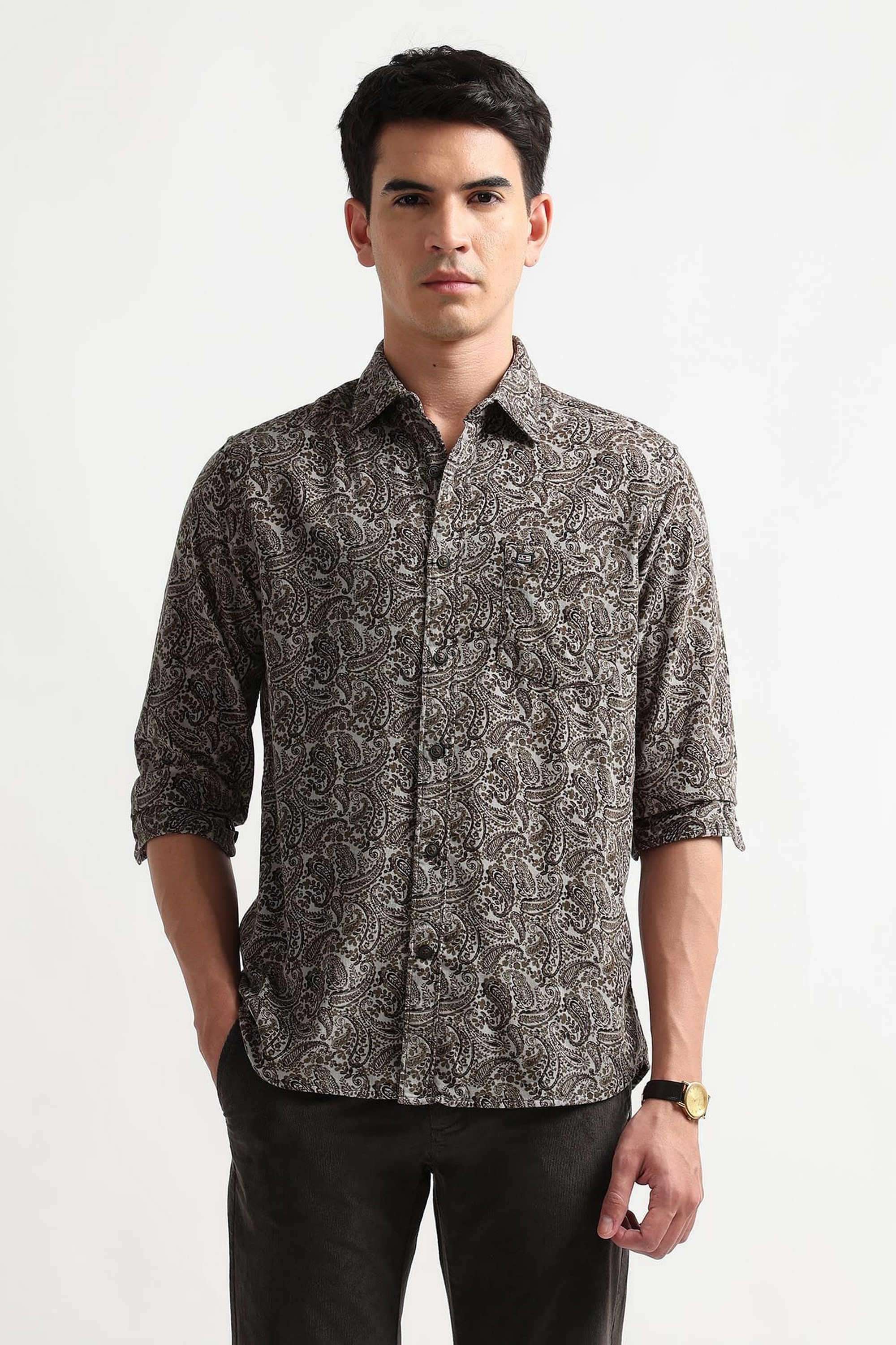 Printed-Cotton-Slim-Fit-Men-s-Shirt