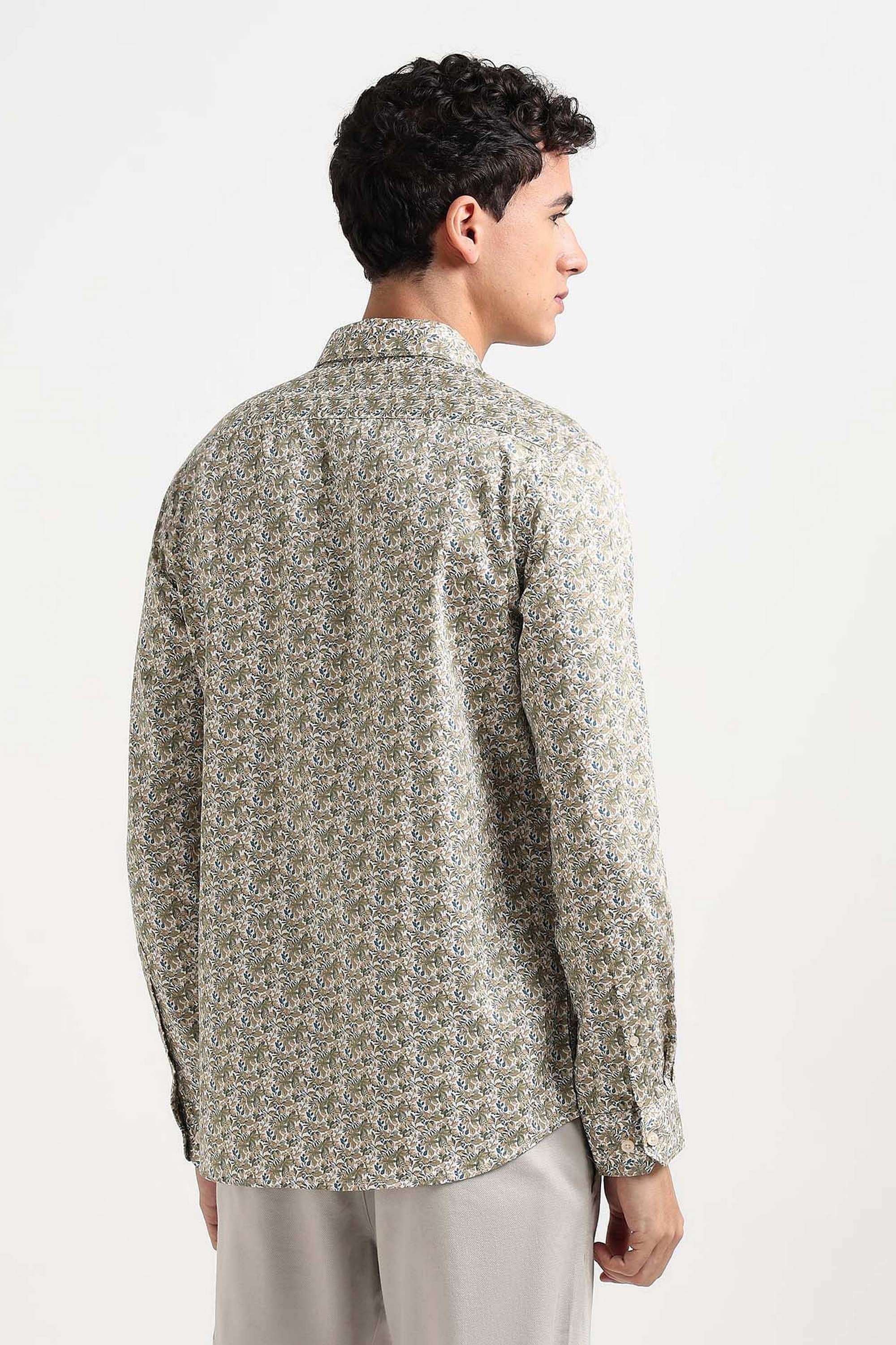 Printed-Cotton-Slim-Fit-Men-Casual-Wear-Shirt