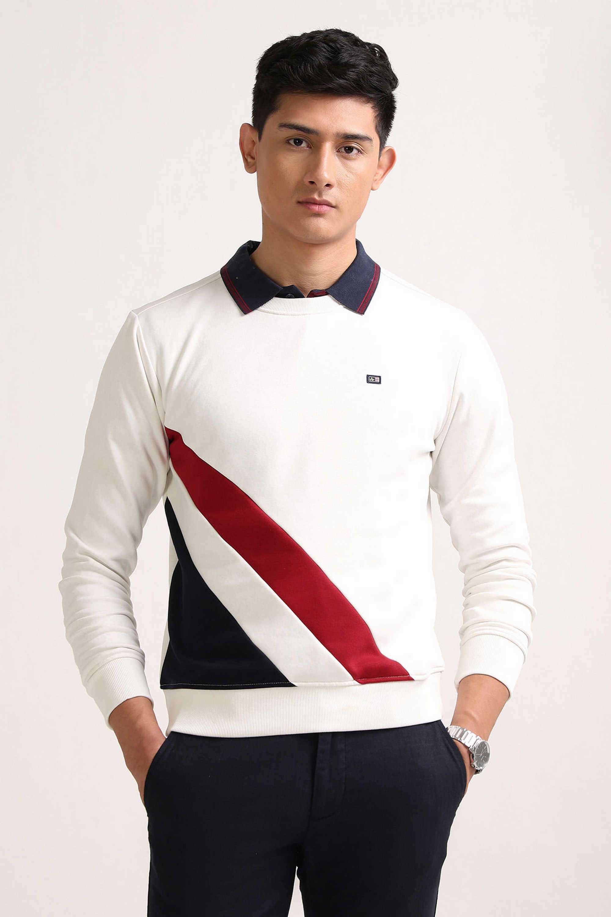 Solid-Cotton-Blend-Round-Neck-Men-s-Sweatshirt
