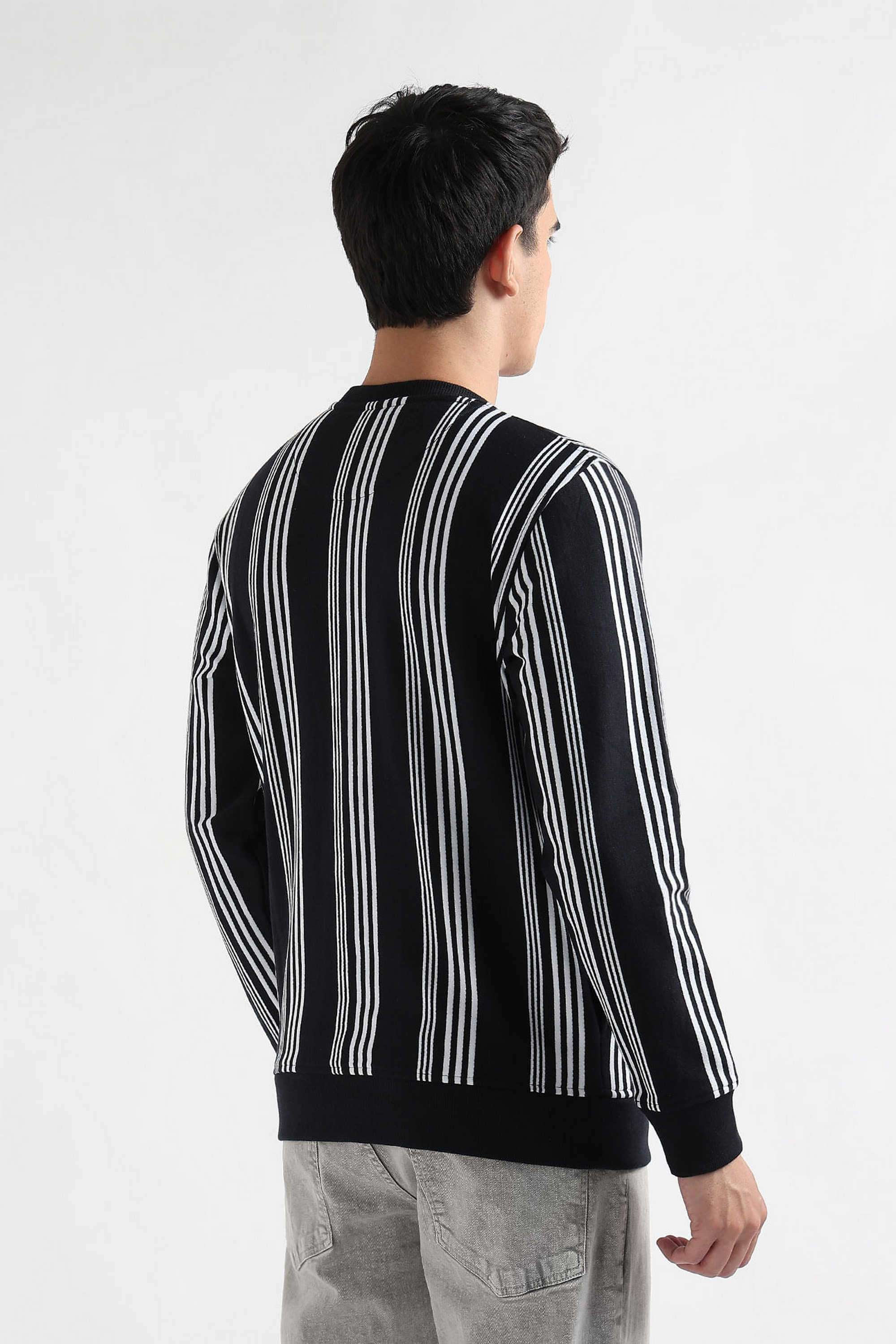 Solid-Cotton-Blend-Round-Neck-Men-s-Sweatshirt