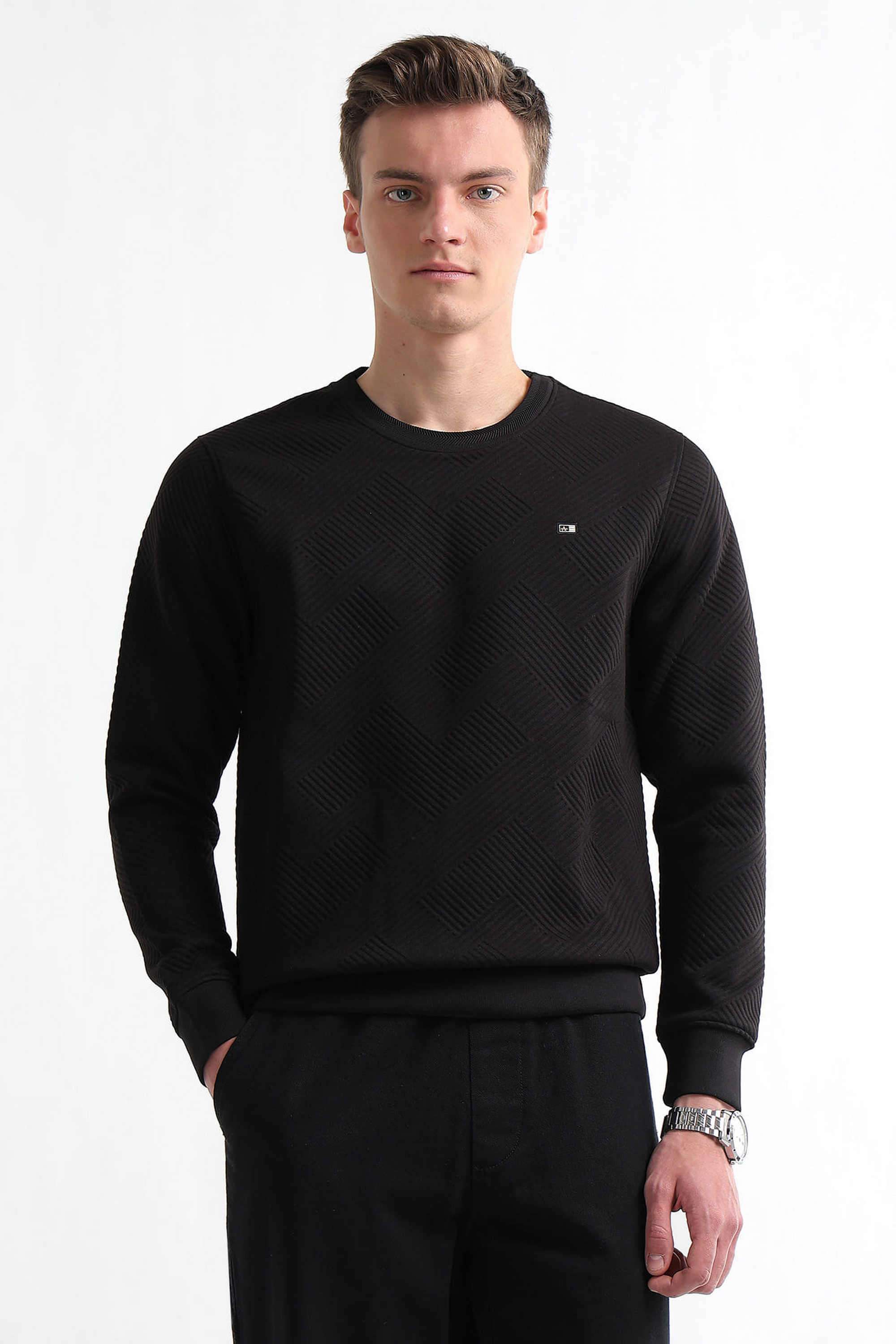 Knitted-Cotton-Regular-Fit-Men-Sweatshirt