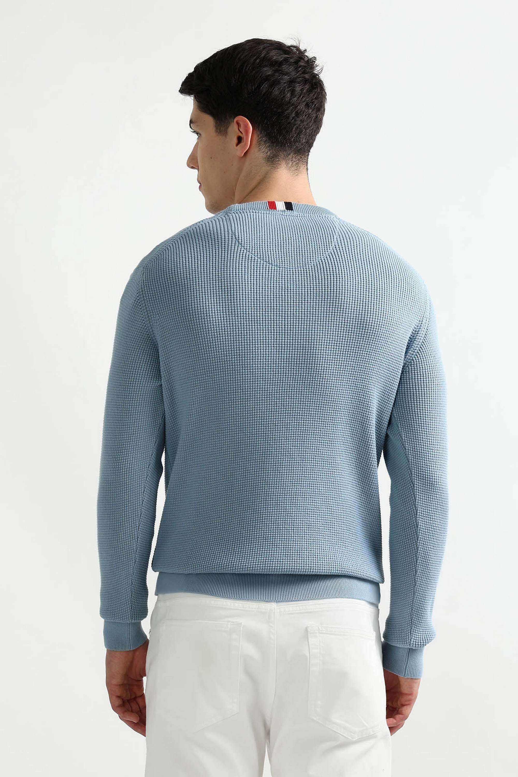 Solid-Cotton-Blend-Regular-Fit-Men-s-Sweatshirt