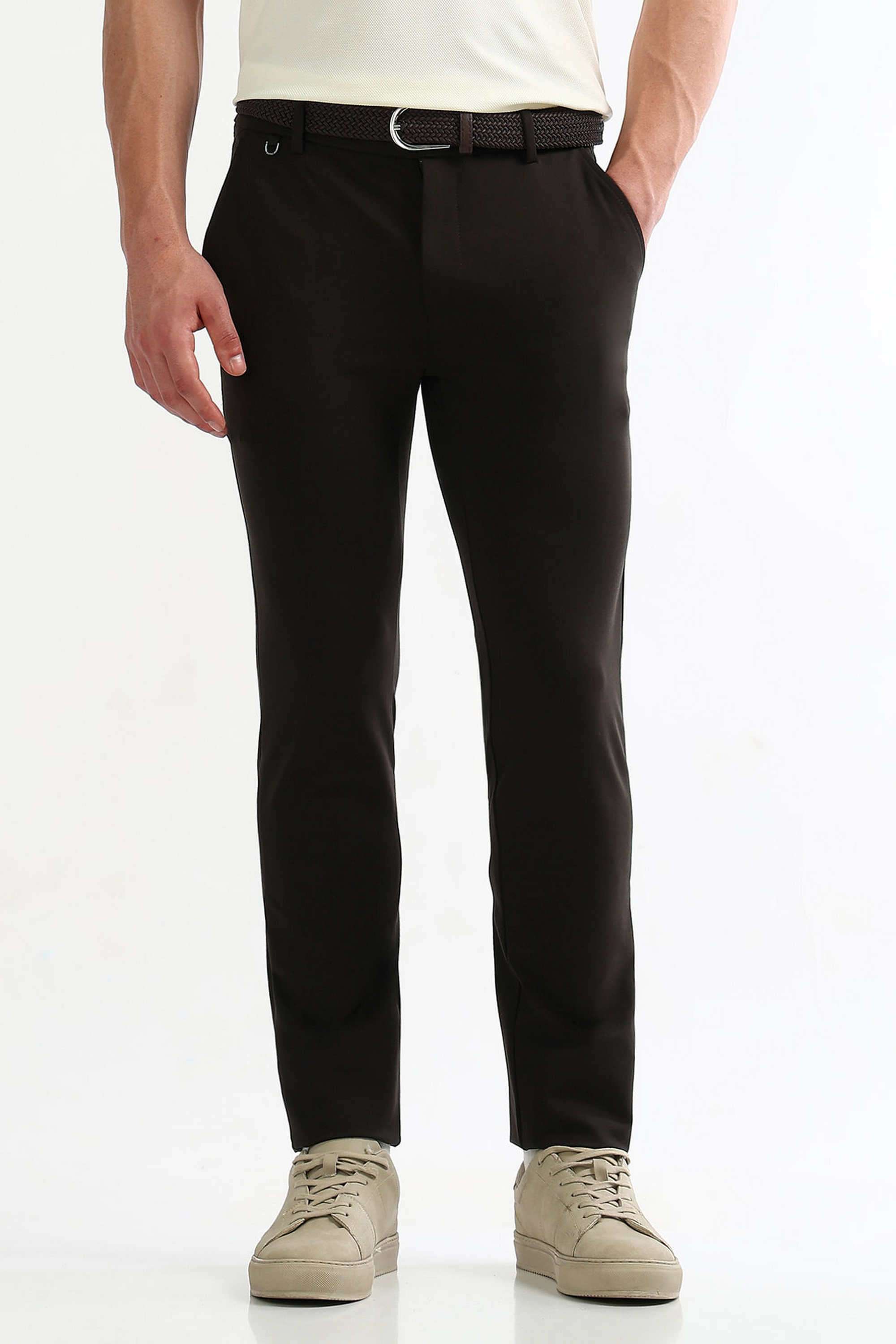 Solid-Rayon-Super-Skinny-Fit-Men-s-Casual-Trousers