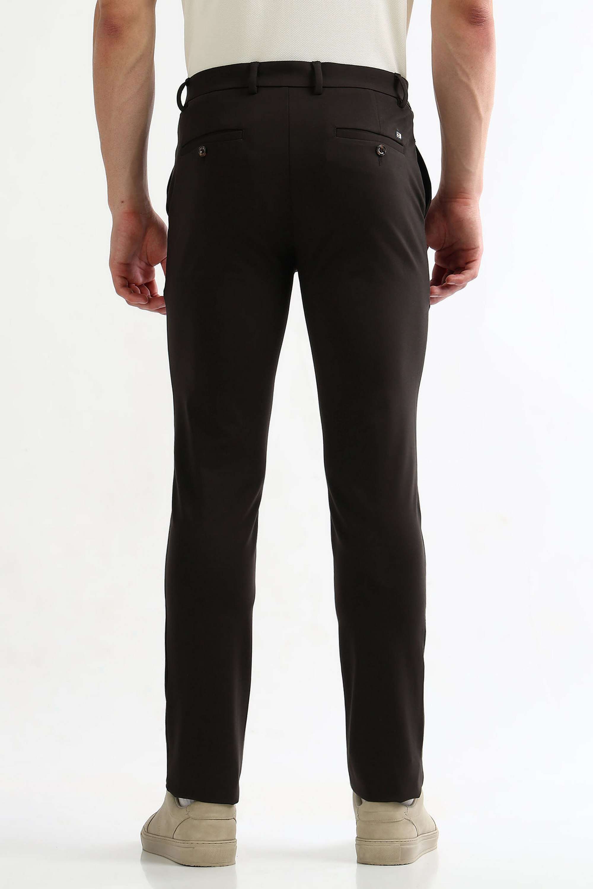 Solid-Rayon-Super-Skinny-Fit-Men-s-Casual-Trousers
