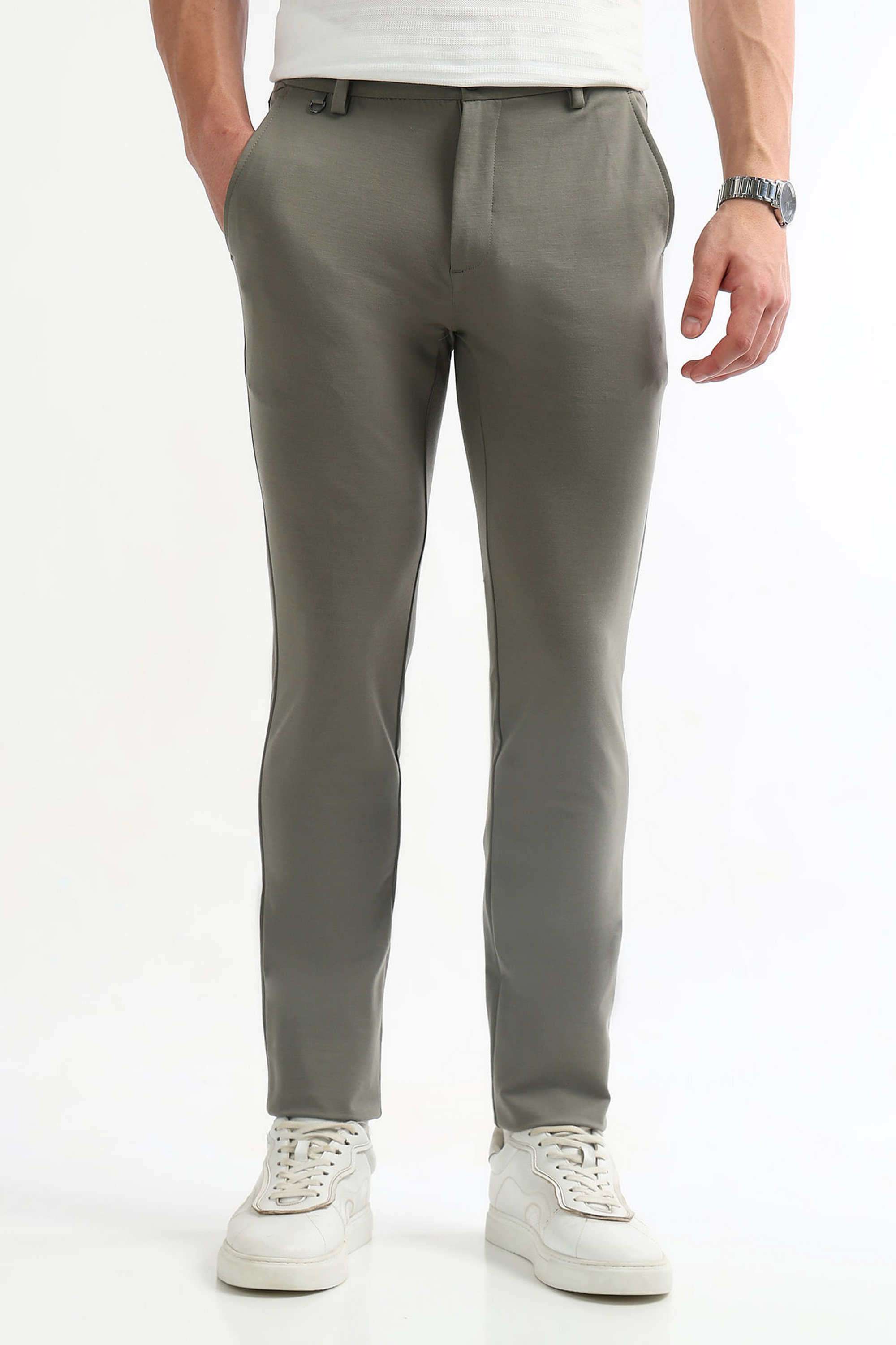 Solid-Rayon-Super-Skinny-Fit-Men-s-Casual-Trousers
