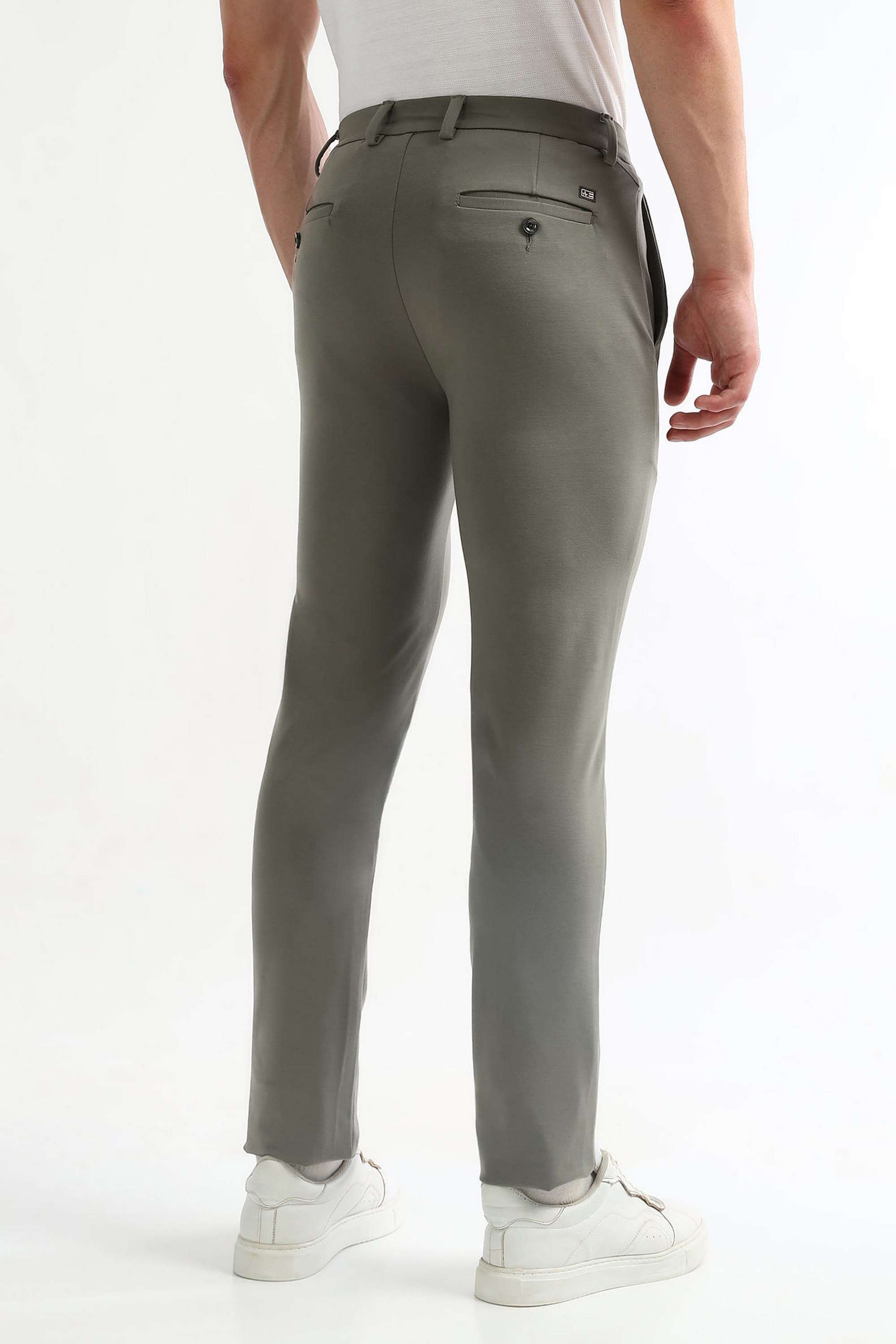 Solid-Rayon-Super-Skinny-Fit-Men-s-Casual-Trousers