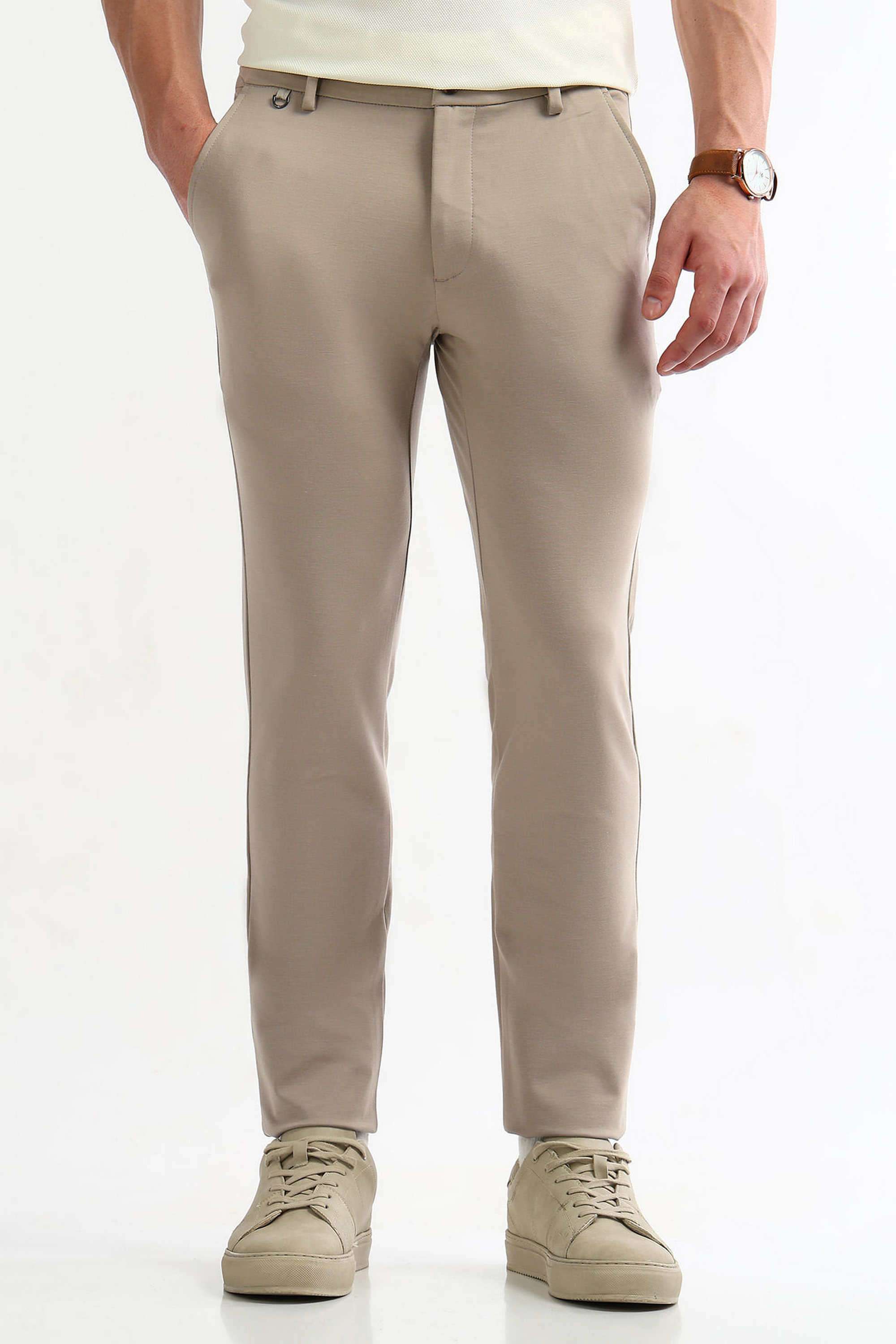 Solid-Rayon-Super-Skinny-Fit-Men-s-Casual-Trousers
