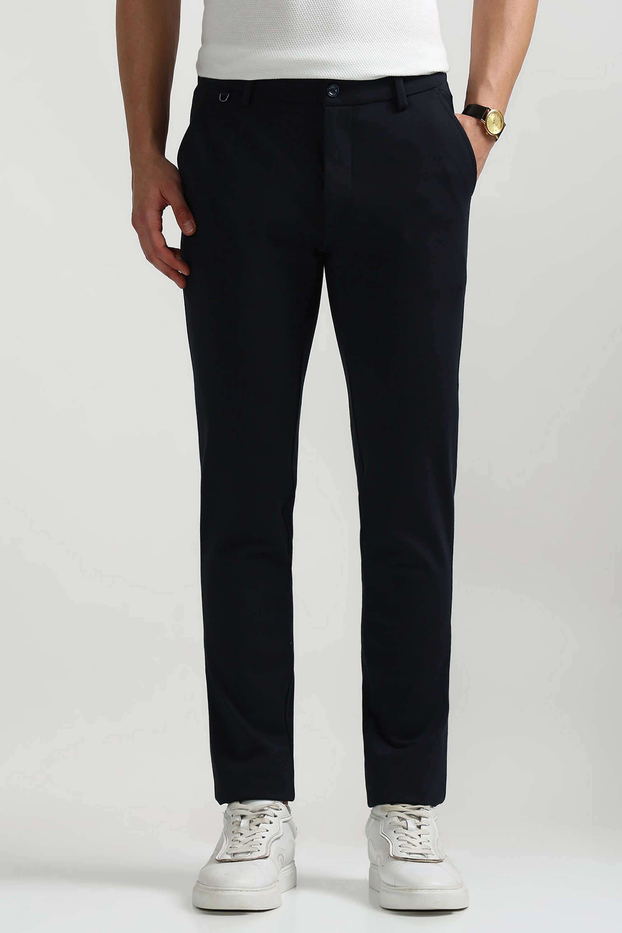 Solid-Rayon-Super-Skinny-Fit-Men-s-Casual-Trousers
