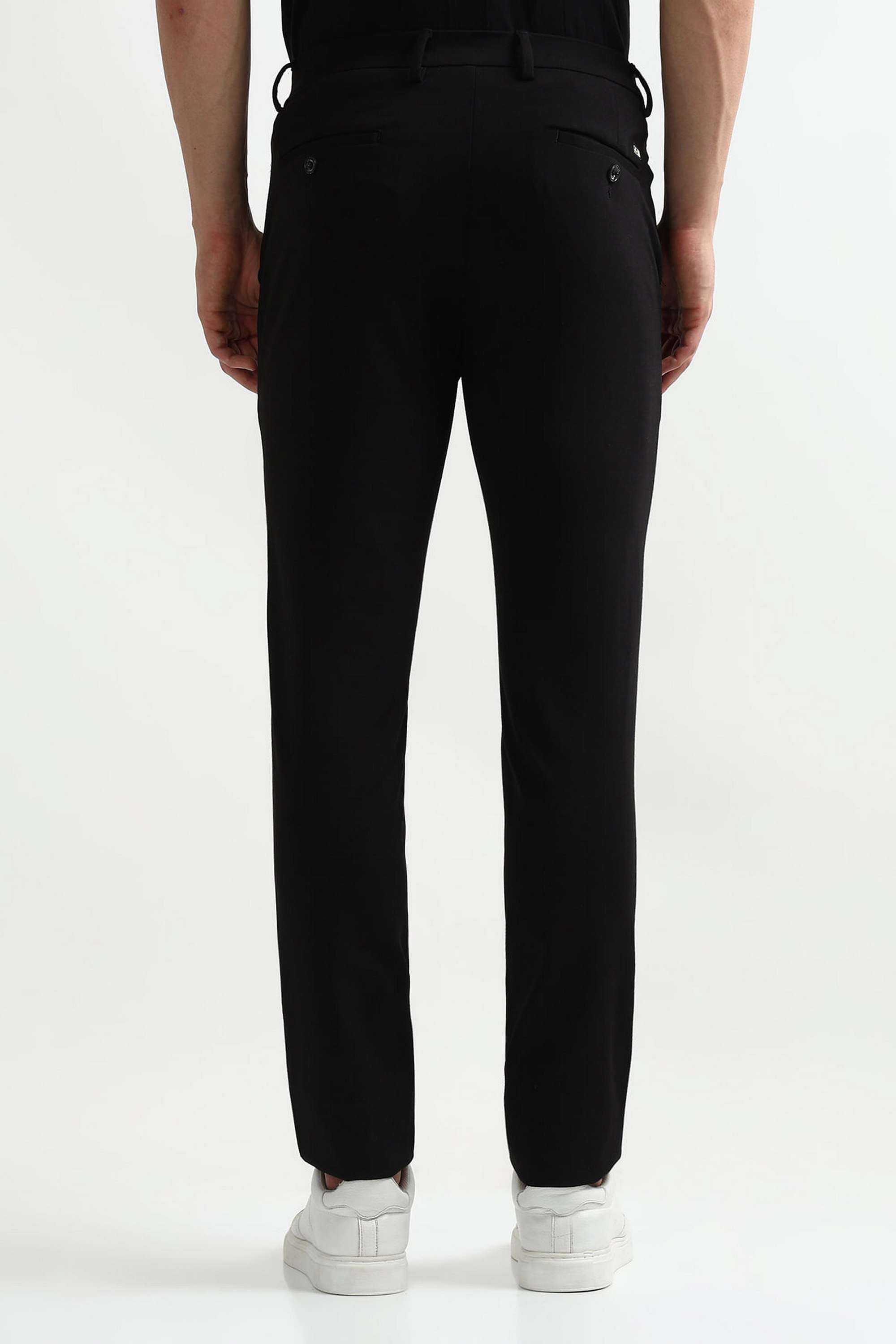 Solid-Rayon-Super-Skinny-Fit-Men-s-Casual-Trousers