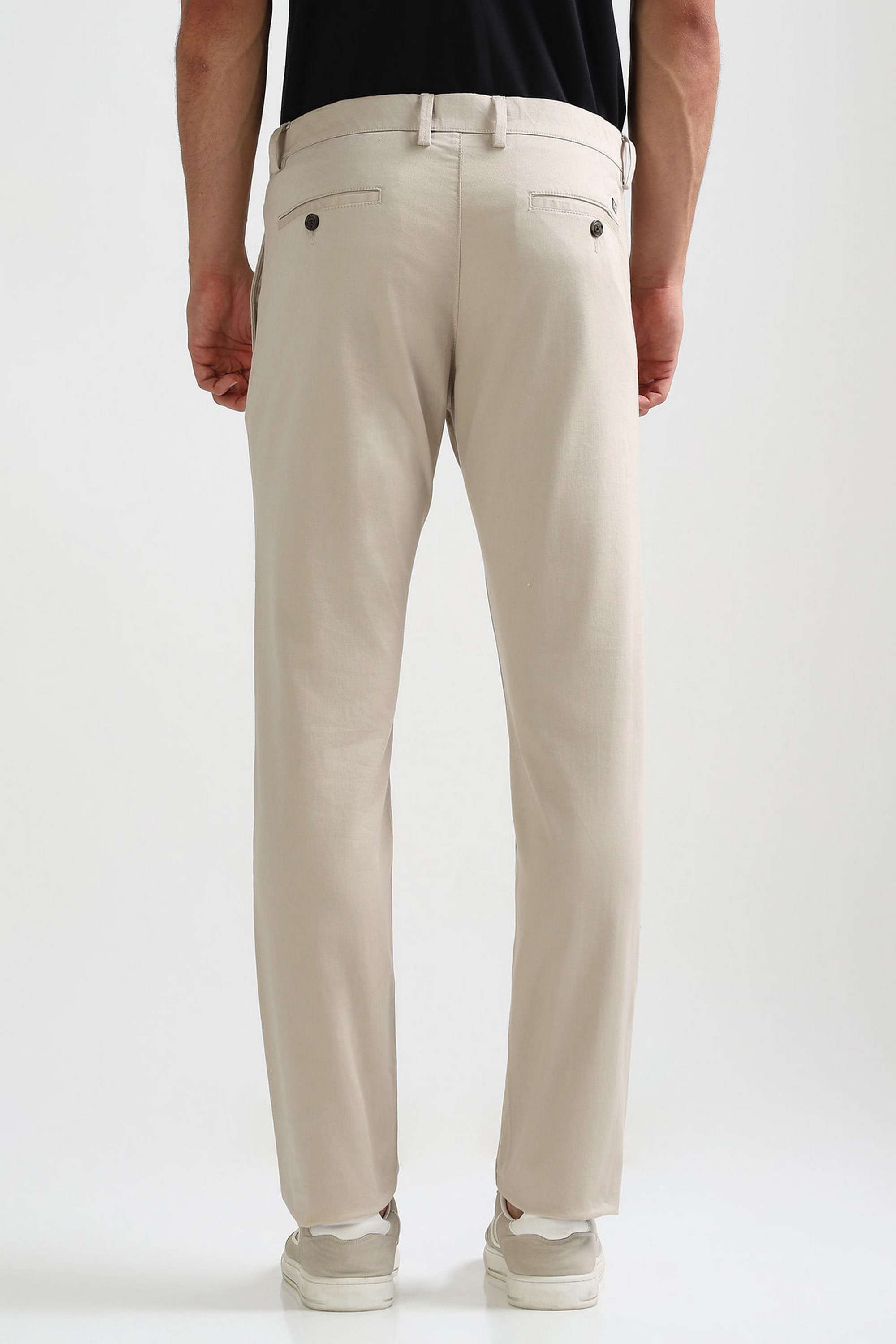 Dobby-Cotton-Blend-Slim-Fit-Men-s-Casual-Wear-Trousers