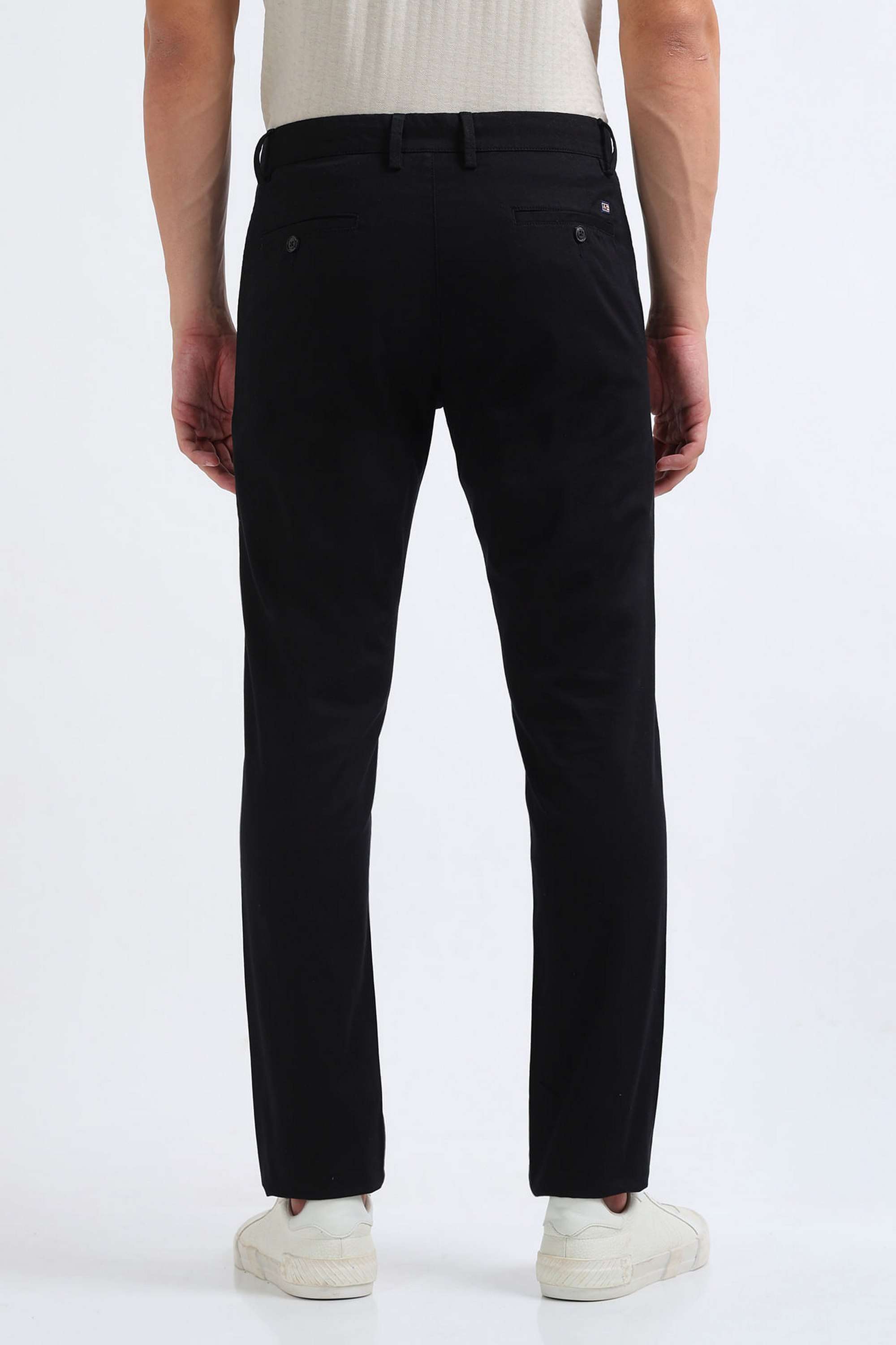 Geometric-Print-Cotton-Blend-Slim-Fit-Men-Casual-Wear-Trouser