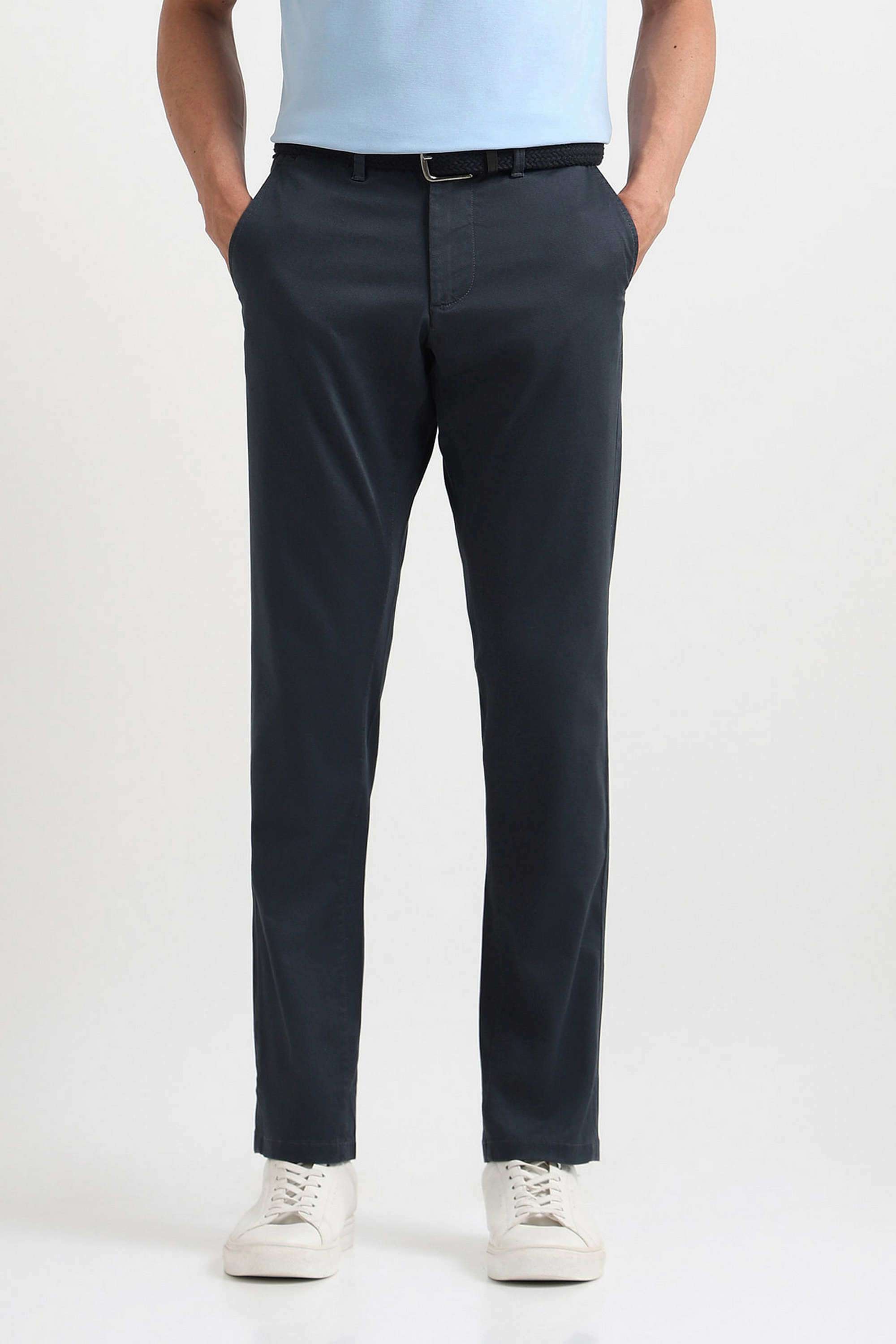 Printed-Cotton-Blend-Slim-Fit-Men-Casual-Wear-Trousers