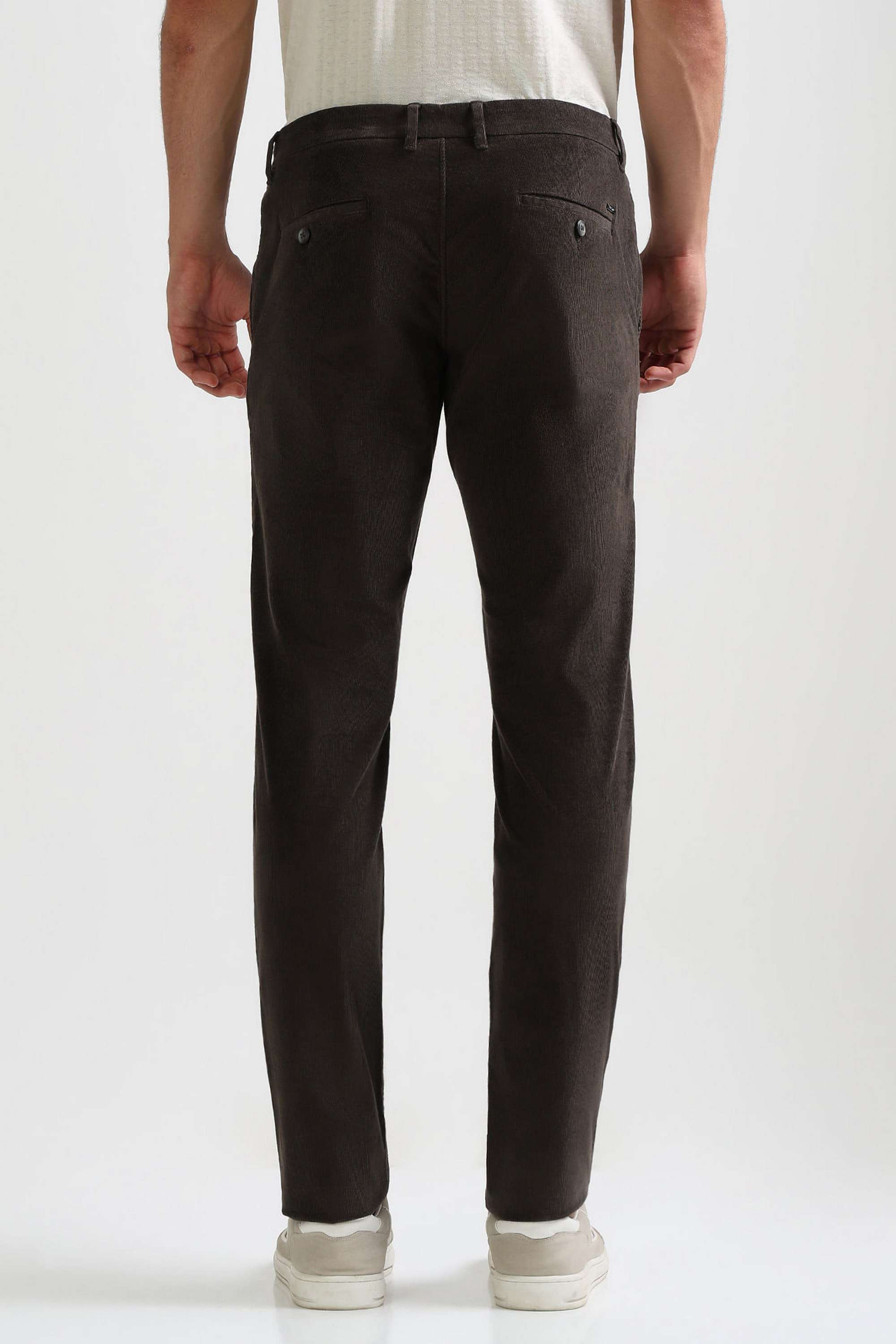 Structured-Slim-Cotton-Blend-Men-s-Casual-Wear-Trousers