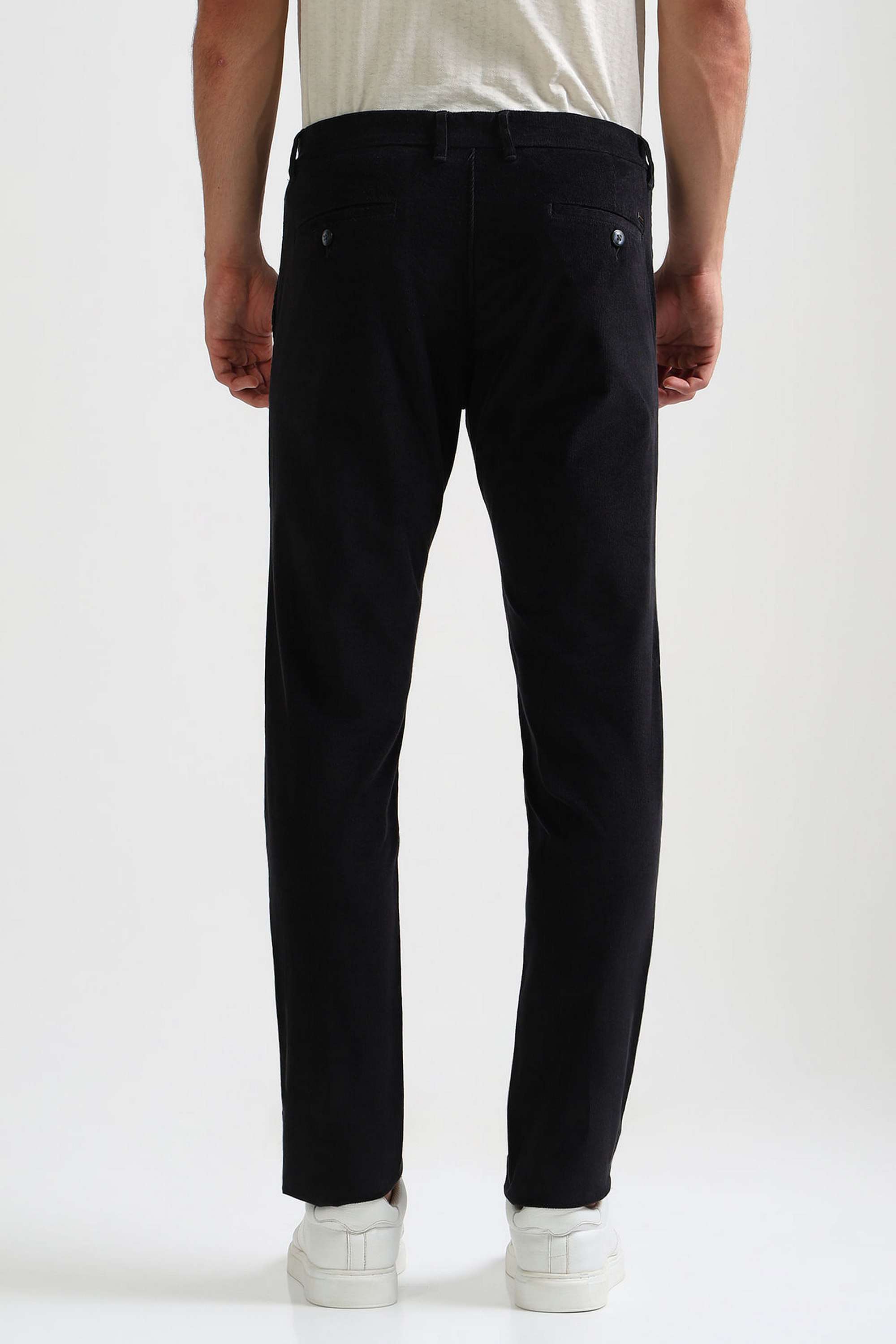 Structured-Slim-Cotton-Blend-Men-s-Casual-Wear-Trousers