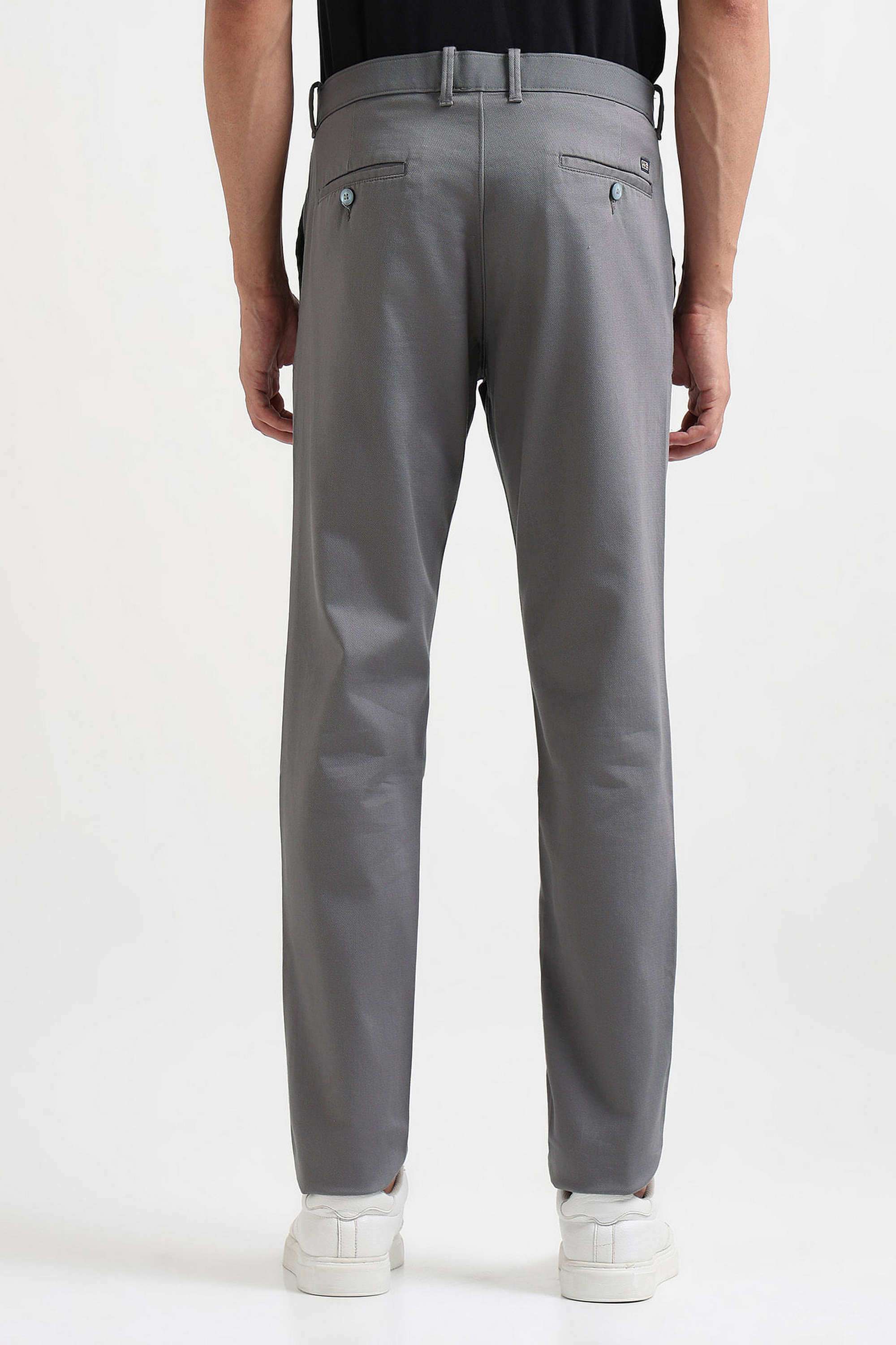 Textured-Cotton-Blend-Slim-Fit-Men-Casual-Wear-Trousers
