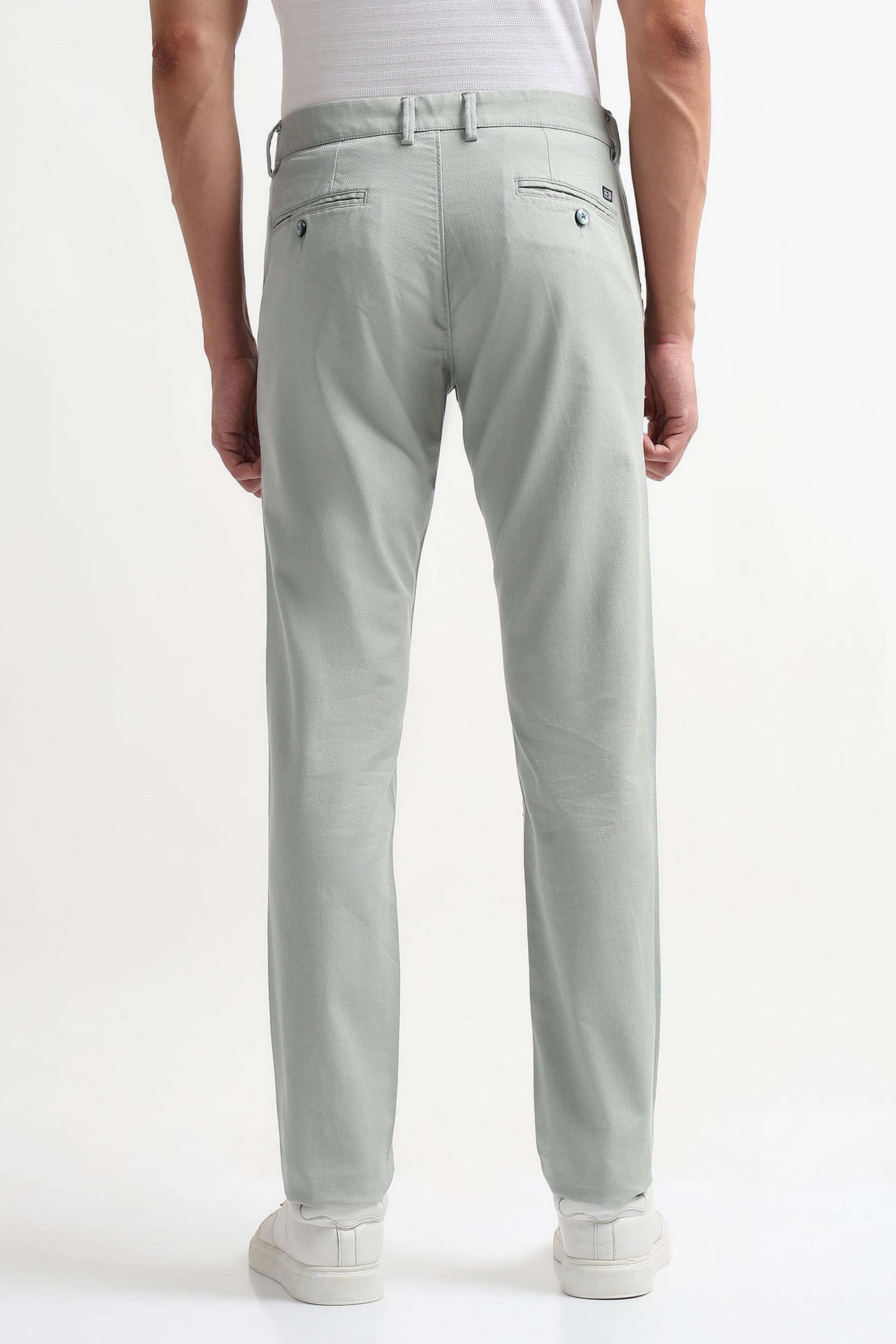 Textured-Cotton-Blend-Slim-Fit-Men-s-Casual-Wear-Trousers