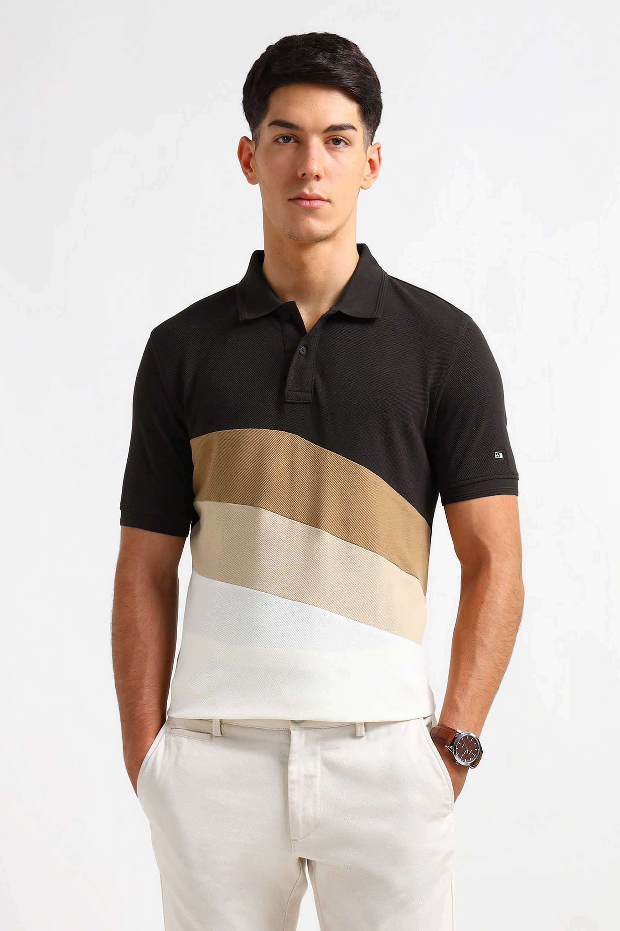 Solid-Cotton-Blend-Regular-Fit-Men-Polo-T-Shirt
