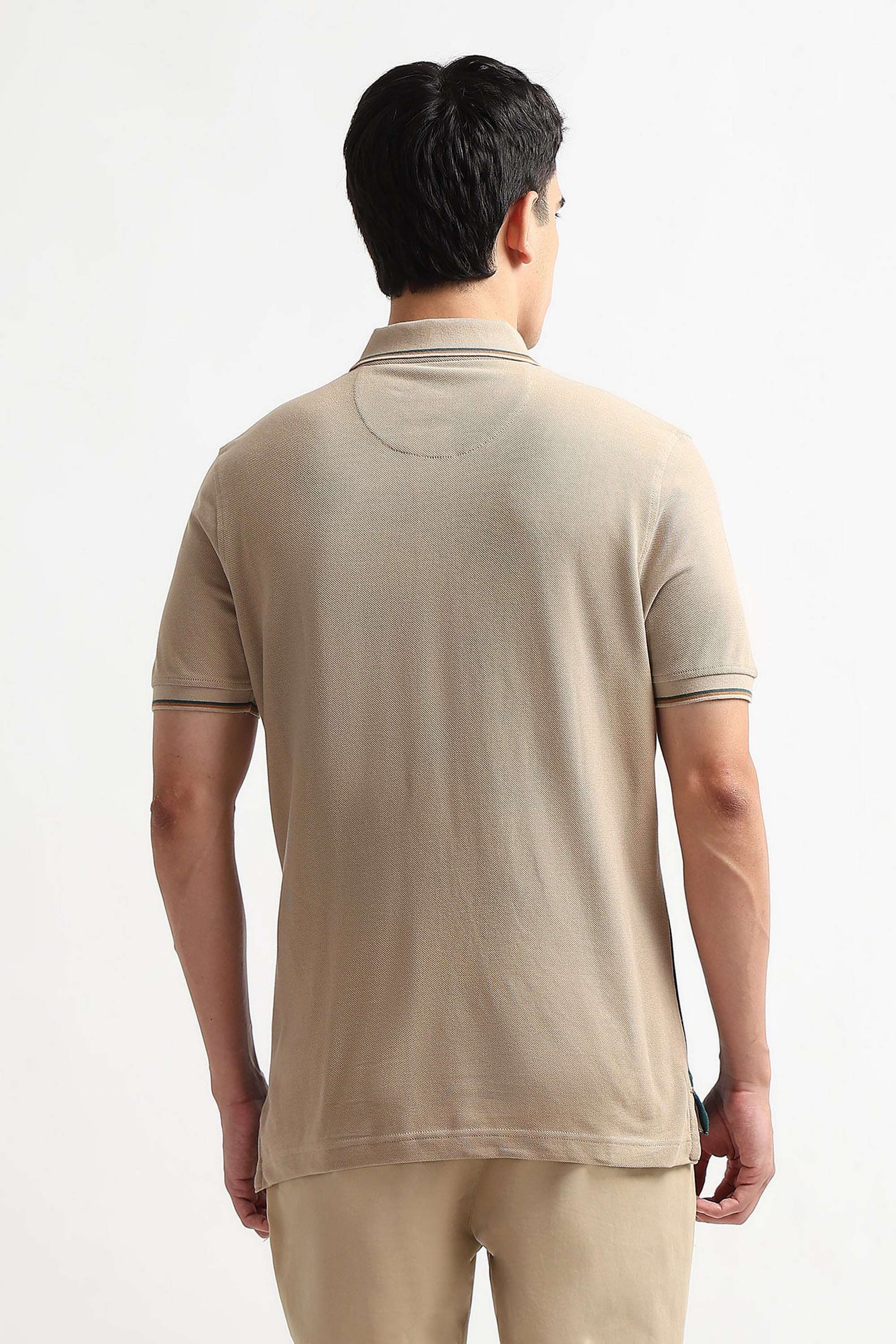 Color-Block-Cotton-Blend-Round-Neck-Men-s-T-Shirt