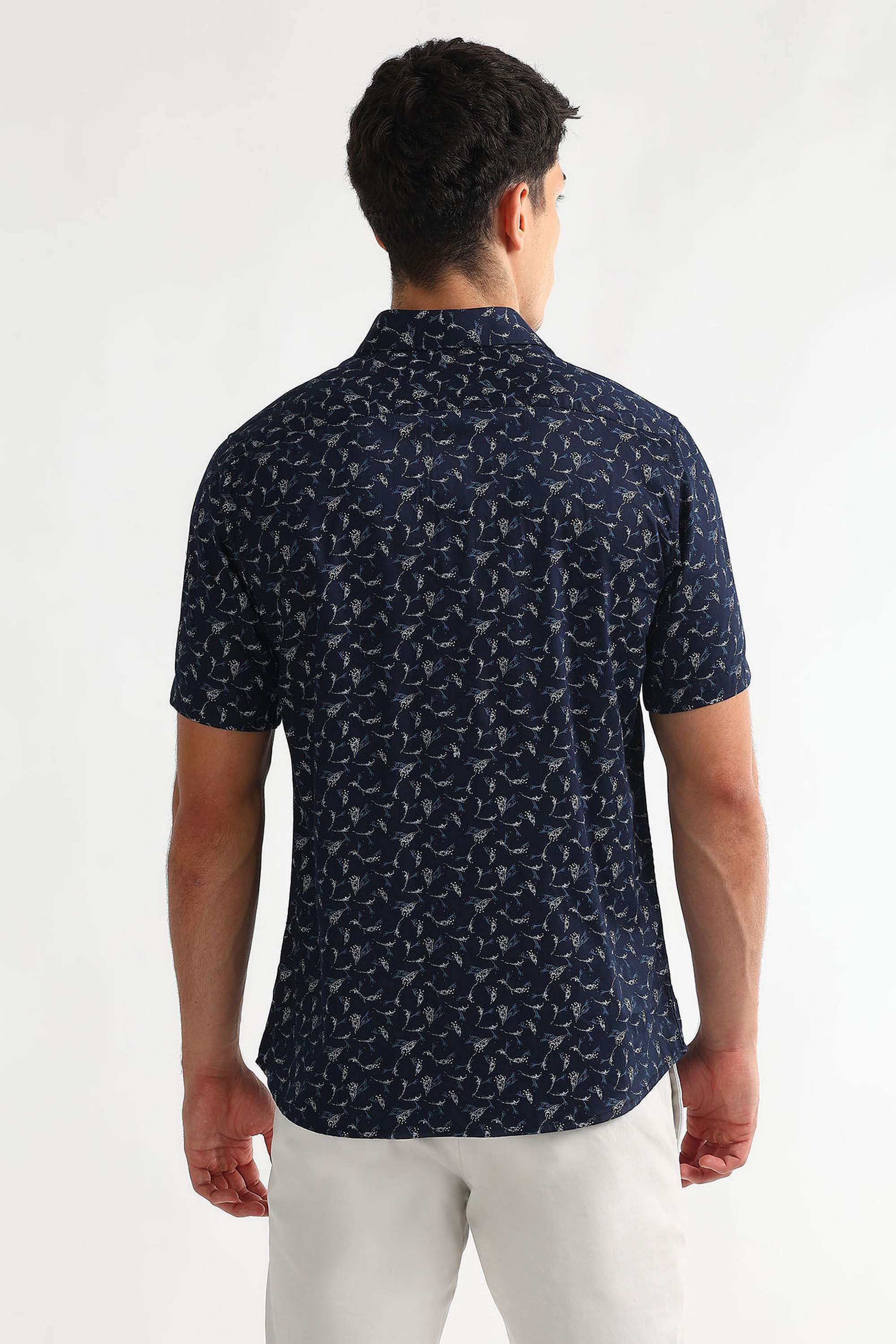 Floral-Cotton-Regular-Fit-Men-s-Casual-Wear-Shirt