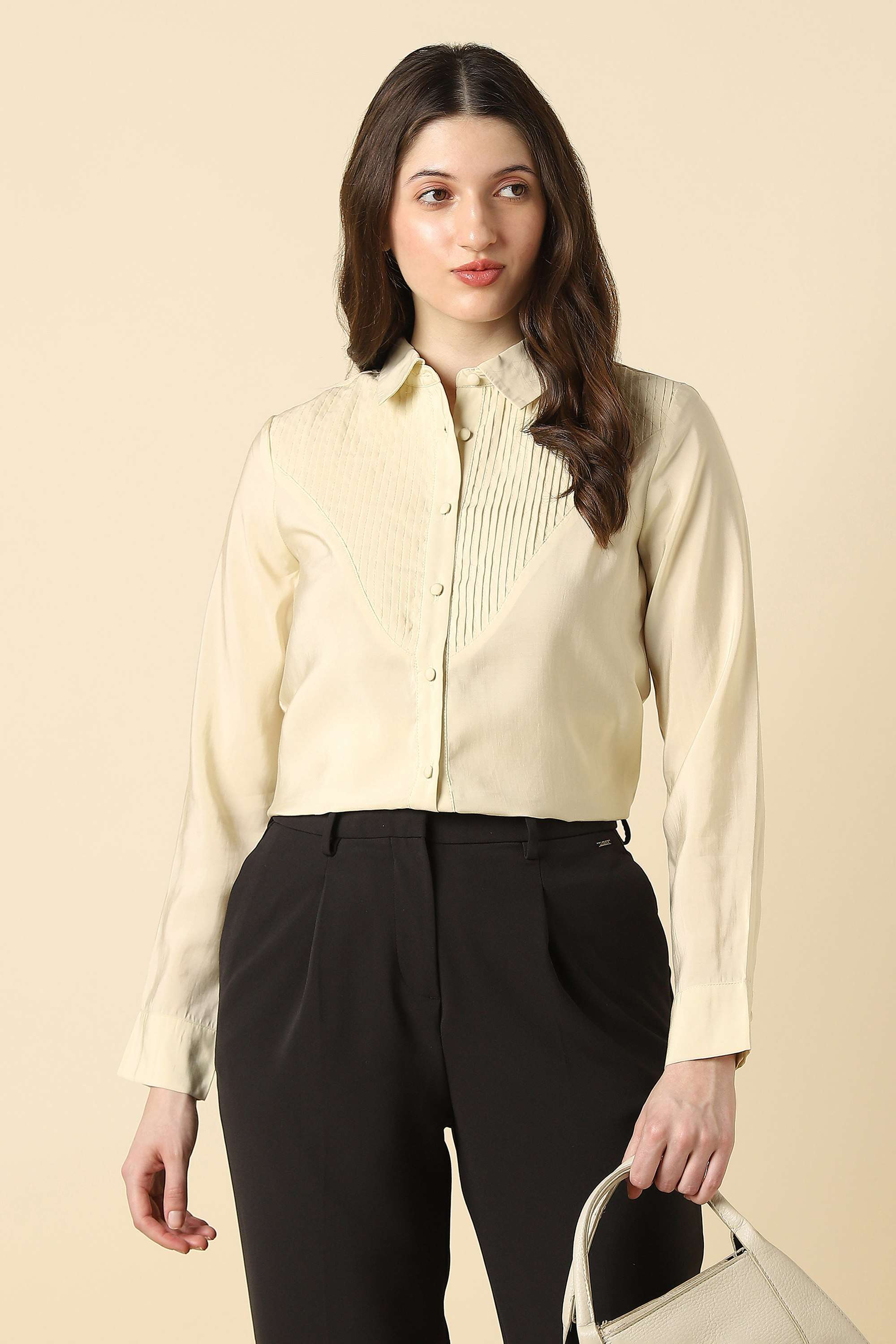 allen solly Solid Modal Women Casual Wear Shirt-picture-17