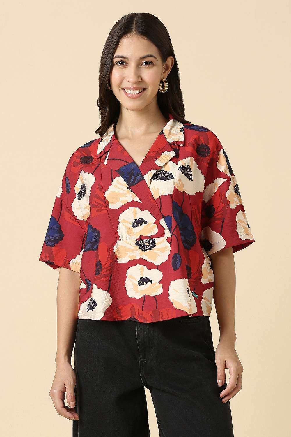 Blended-Fabric-Printed-Regular-Fit-Top