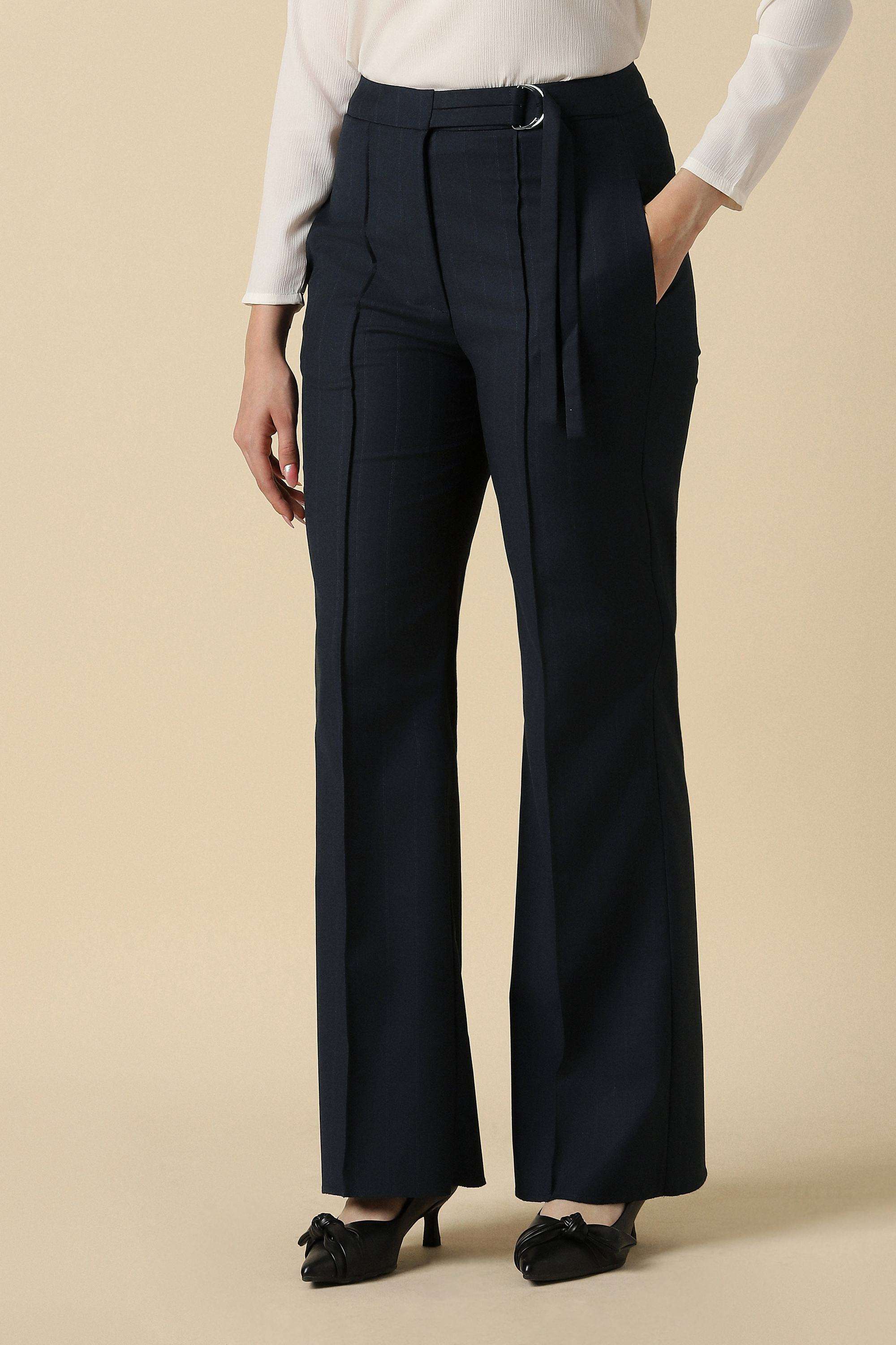 Stripes-Regular-Fit-Polyester-Women-s-Formal-Wear-Trousers