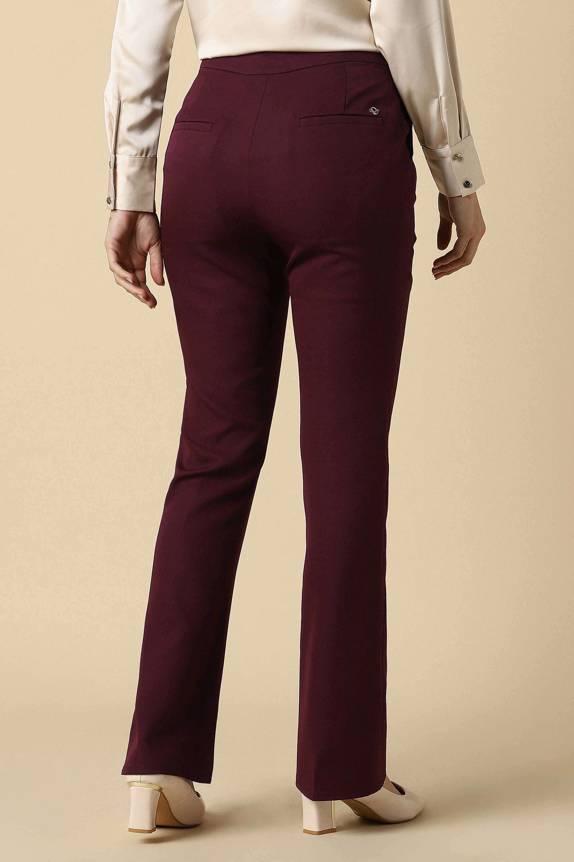 Checks-Regular-Fit-Polyester-Women-s-Casual-Wear-Trousers