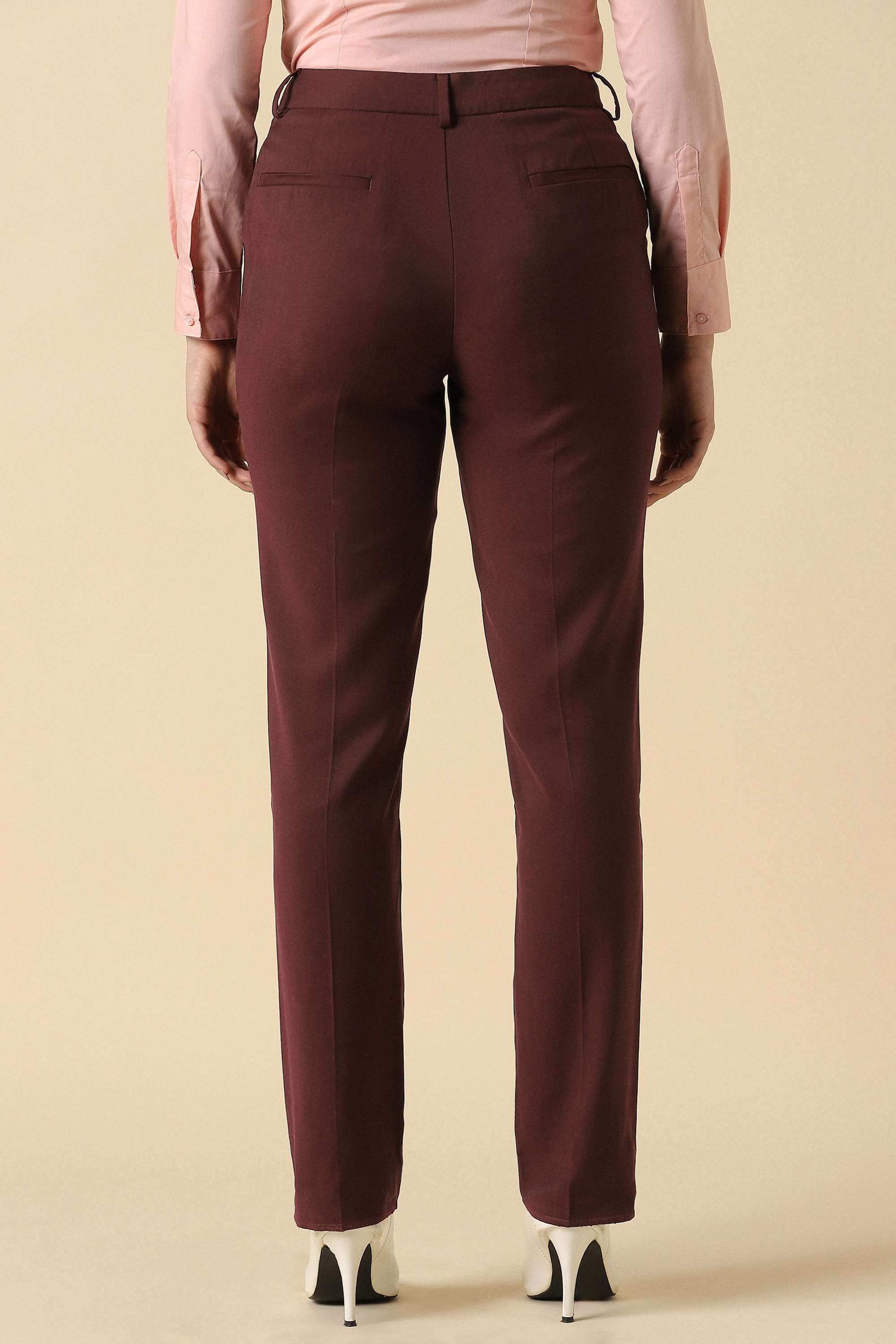 Solid-Regular-Fit-Polyester-Women-Formal-Wear-Trousers