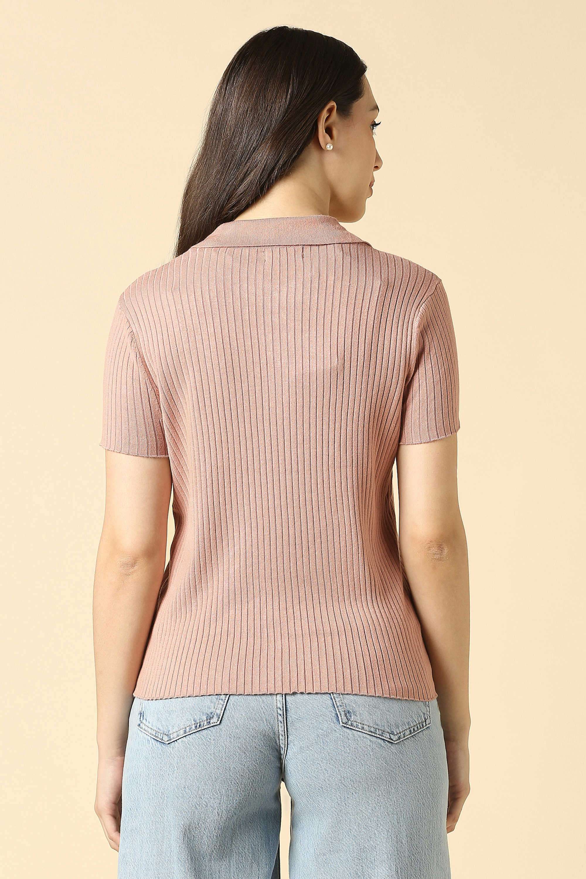 Solid-Viscose-Women-s-Casual-Wear-Top
