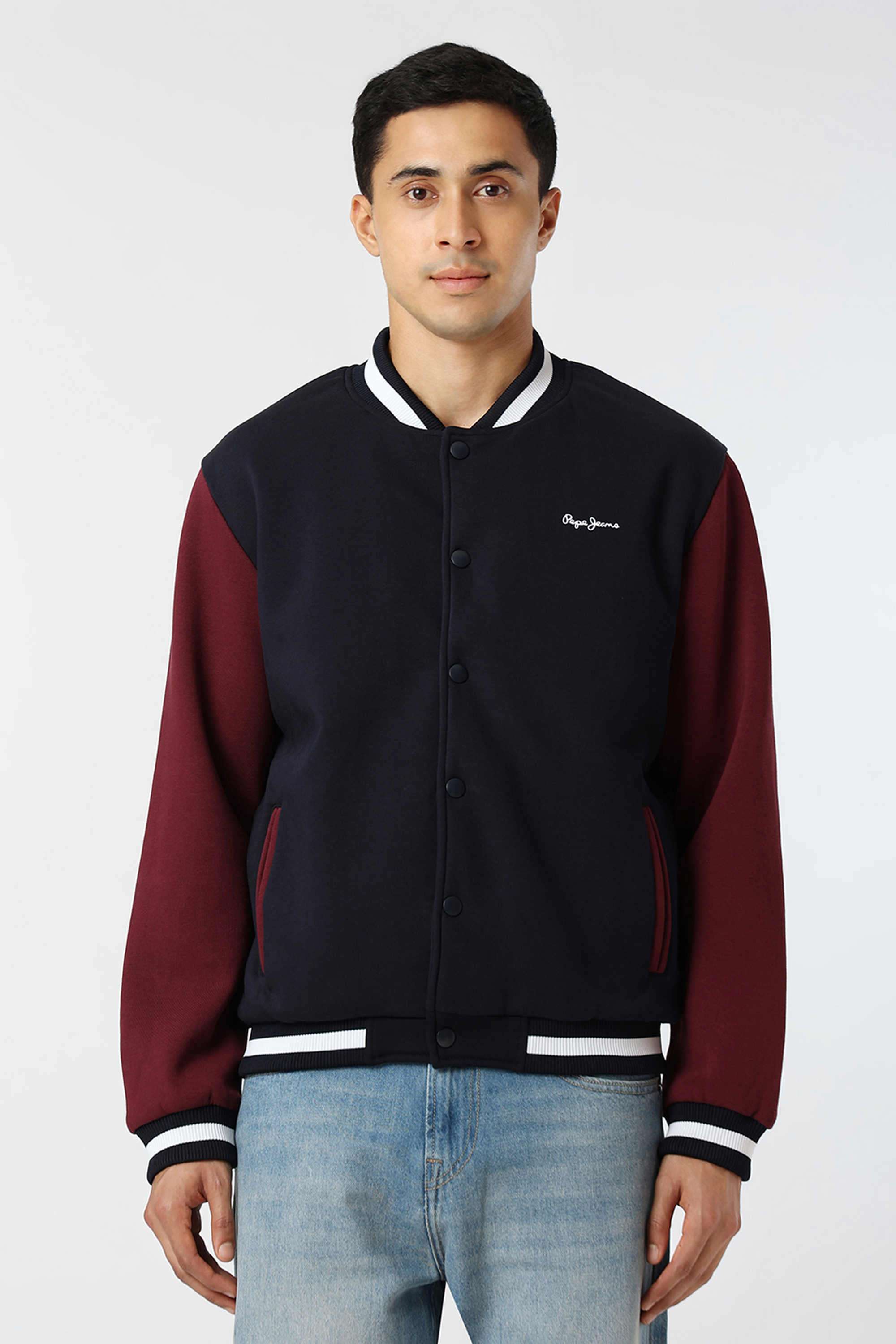 Poly-Cotton-Snap-Button-Regular-Fit-Men-Casual-Wear-Jacket