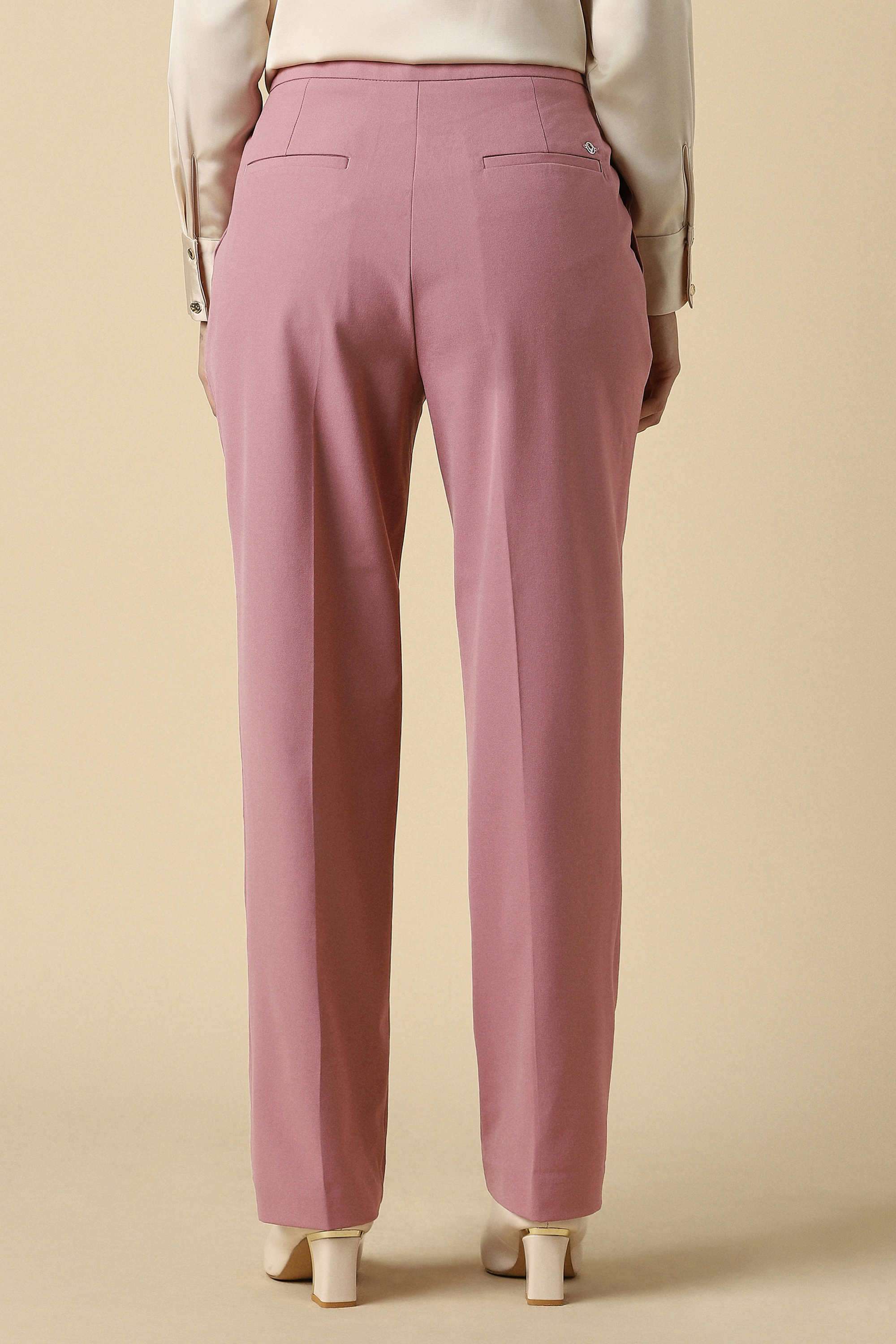 Solid-Regular-Fit-Polyester-Women-Formal-Wear-Trousers