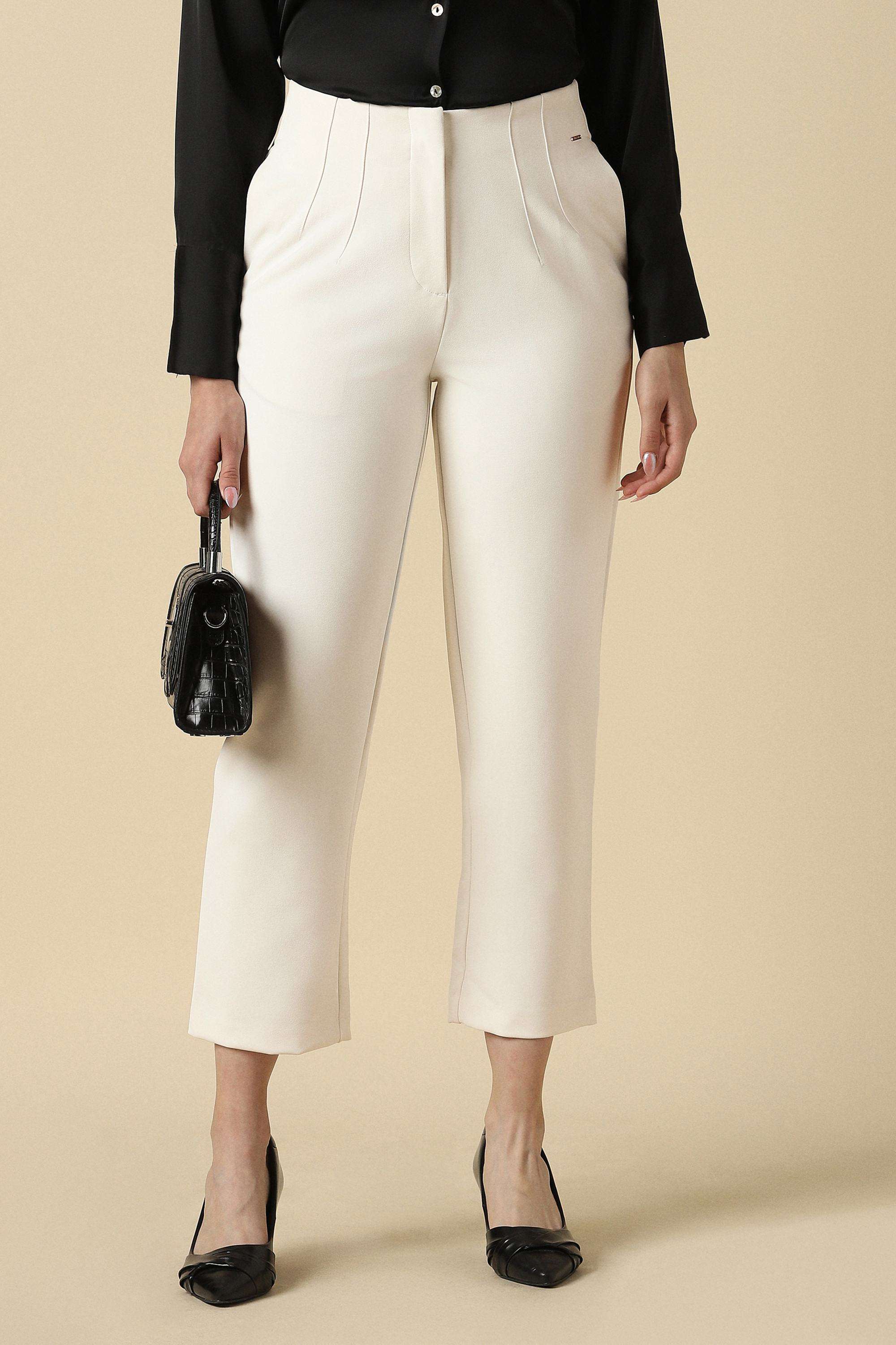 Solid-Regular-Fit-Polyester-Women-s-Work-Trousers