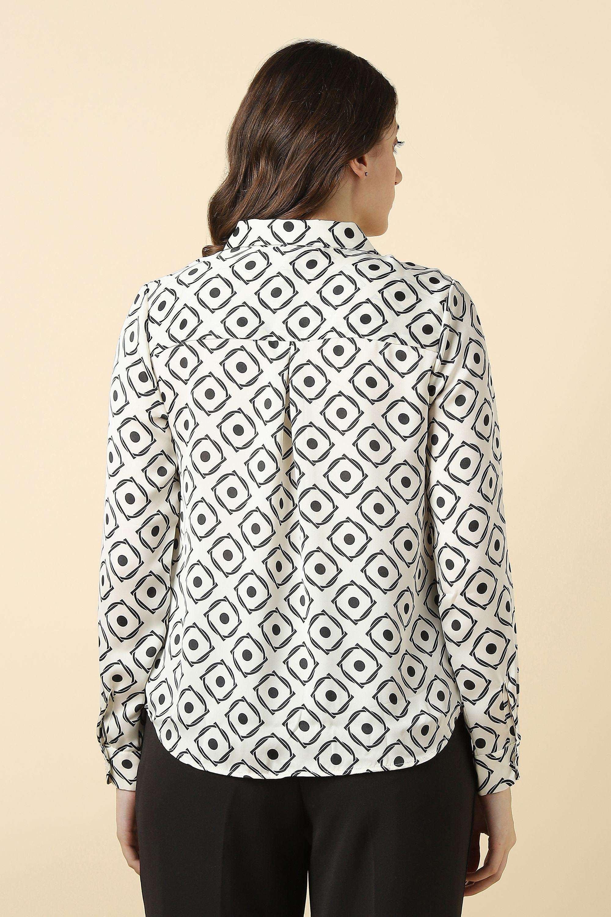 Printed-Polyester-Round-Neck-Women-s-Shirt