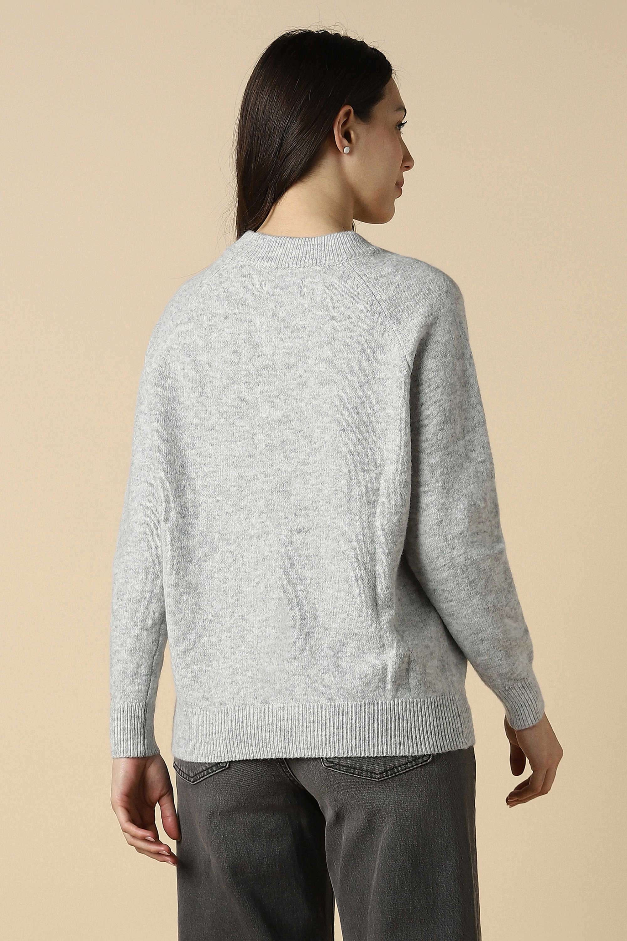 Solid-Cotton-Women-s-Casual-Wear-Sweater