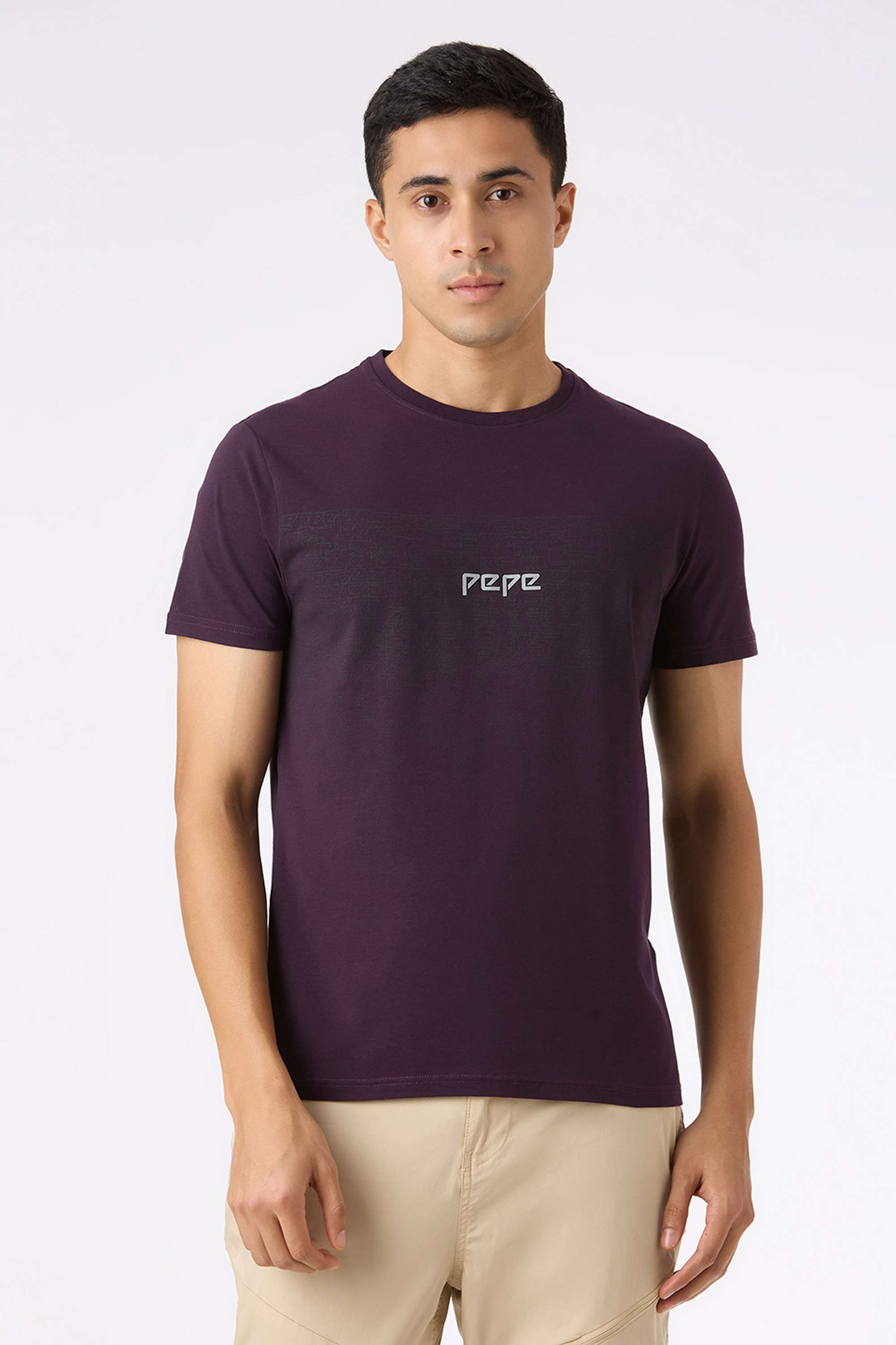 Solid-Cotton-Blend-Slim-Fit-Men-T-Shirt