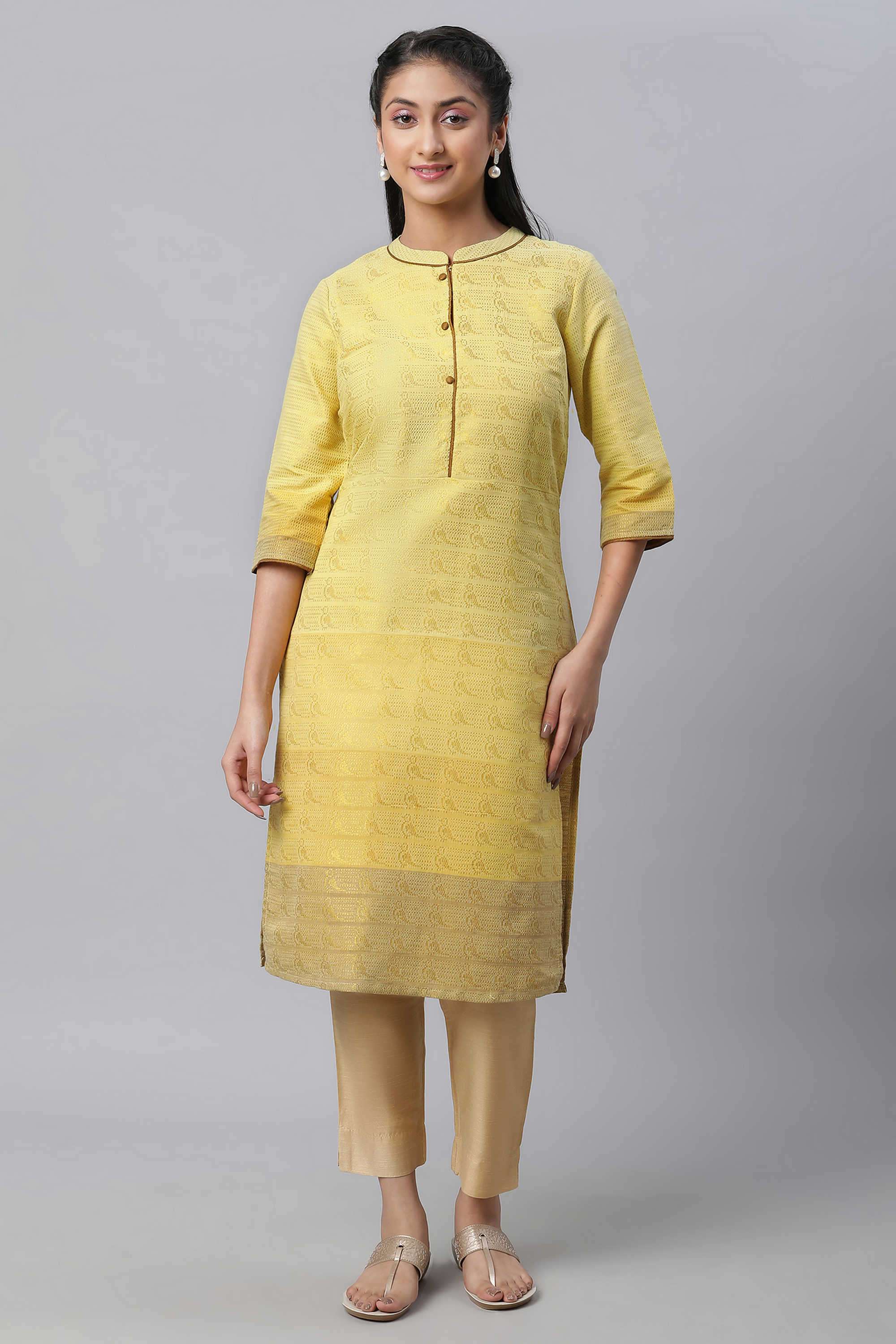 Textured-Blended-Fabric-Women-s-Festive-Wear-Kurta