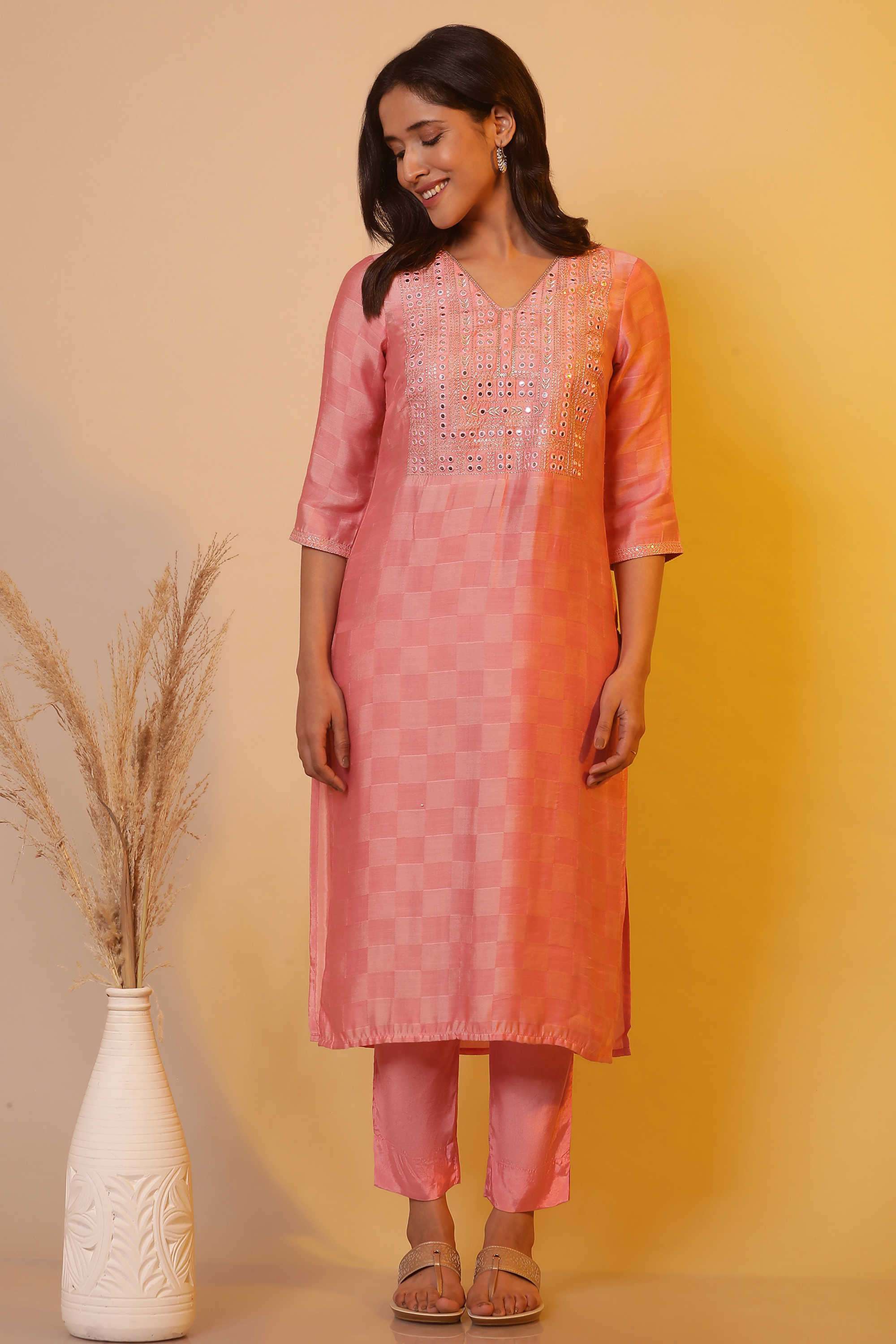 Embroidered-Viscose-Women-s-Festive-Wear-Kurta
