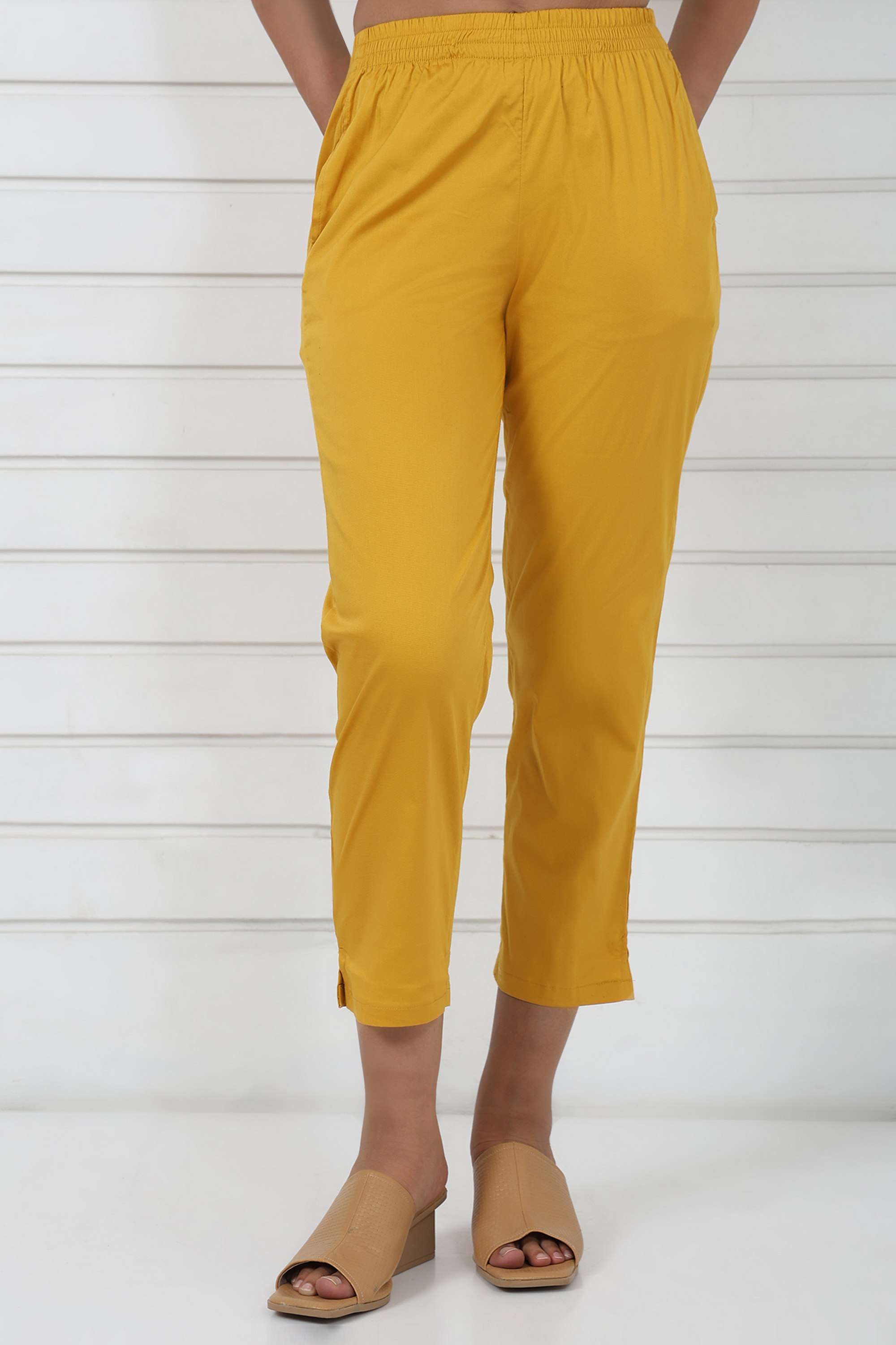 Printed-Cotton-Blend-Women-Pants