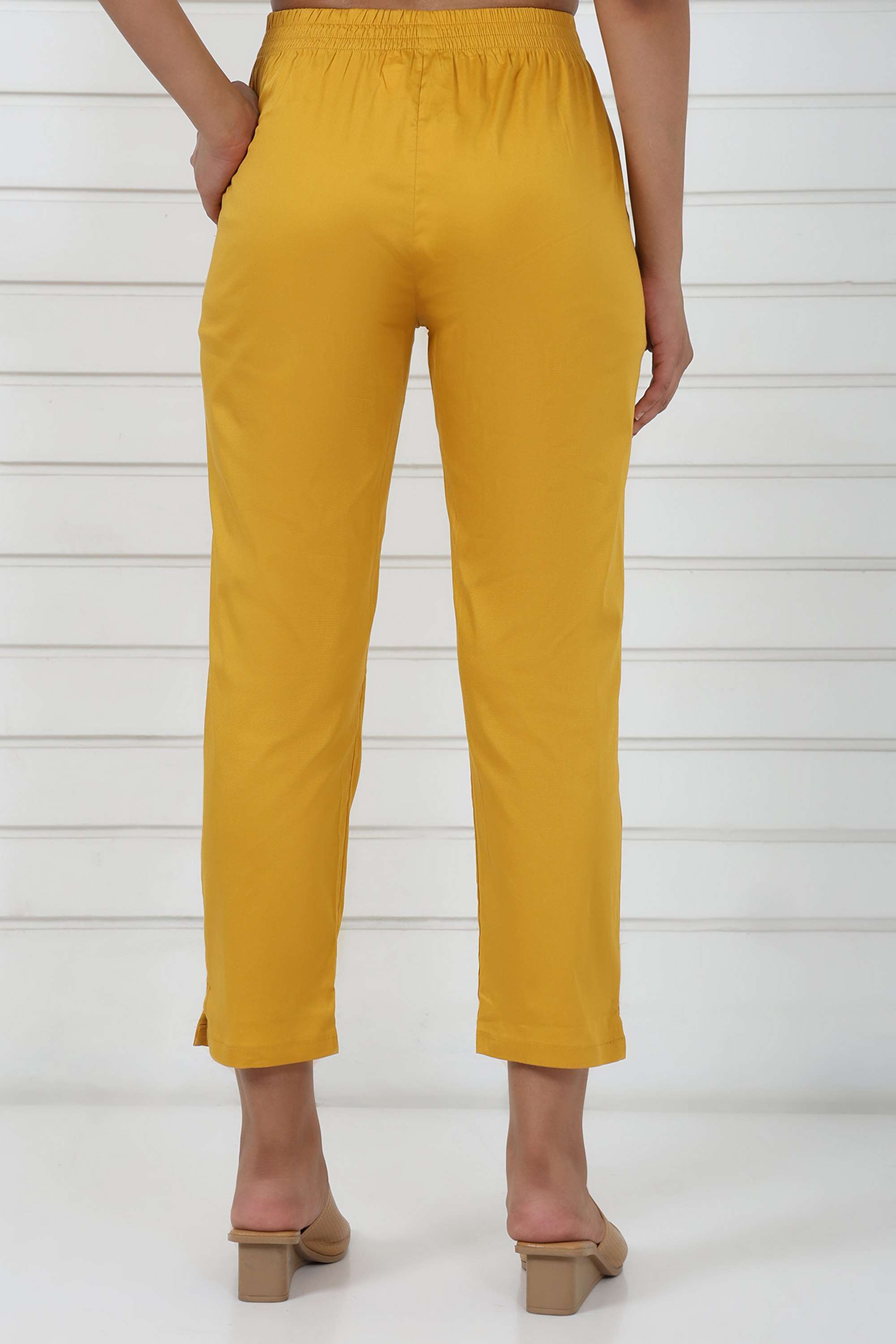 Printed-Cotton-Blend-Women-Pants