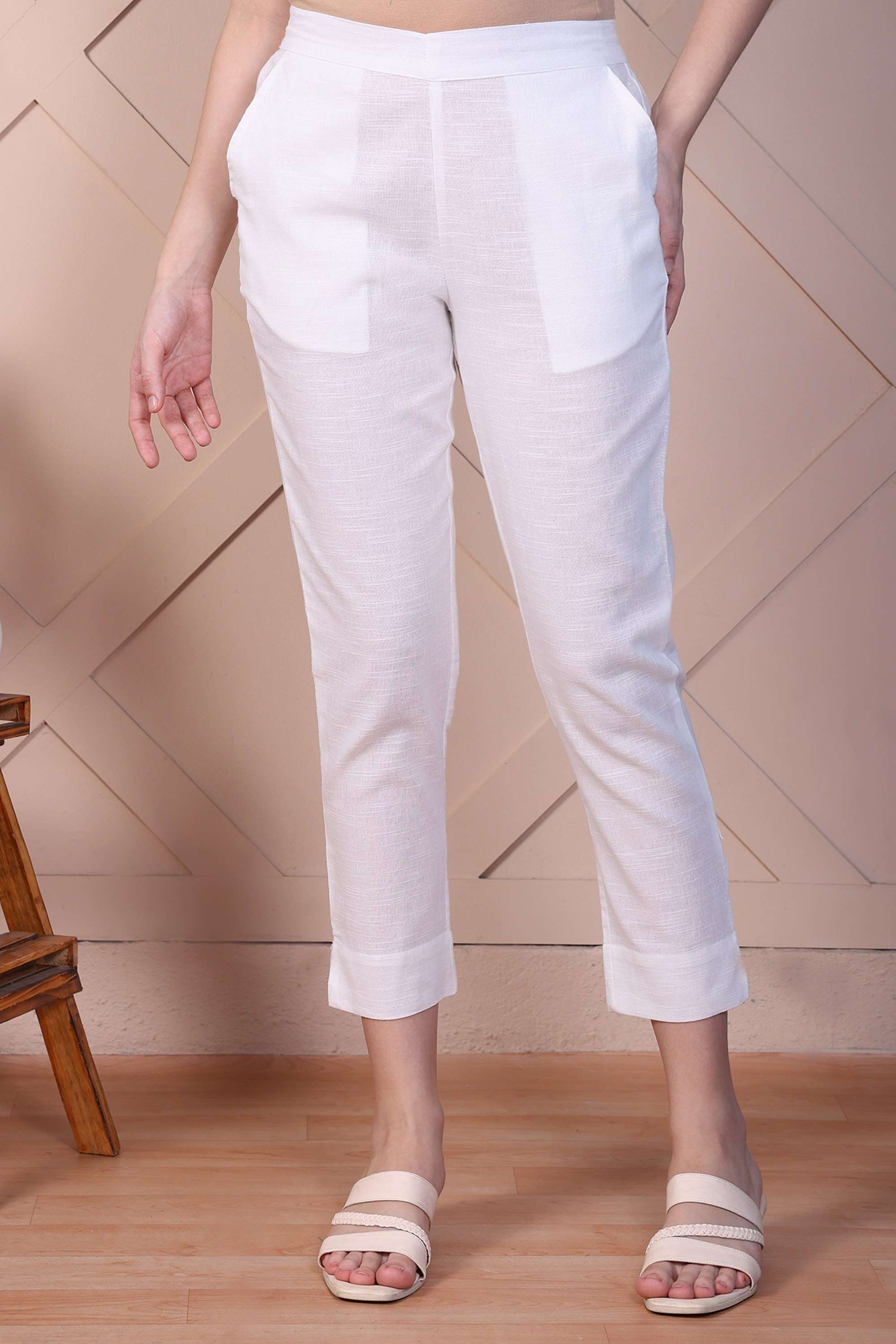 Printed-Regular-Fit-Cotton-Blend-Women-s-Casual-Wear-Trousers