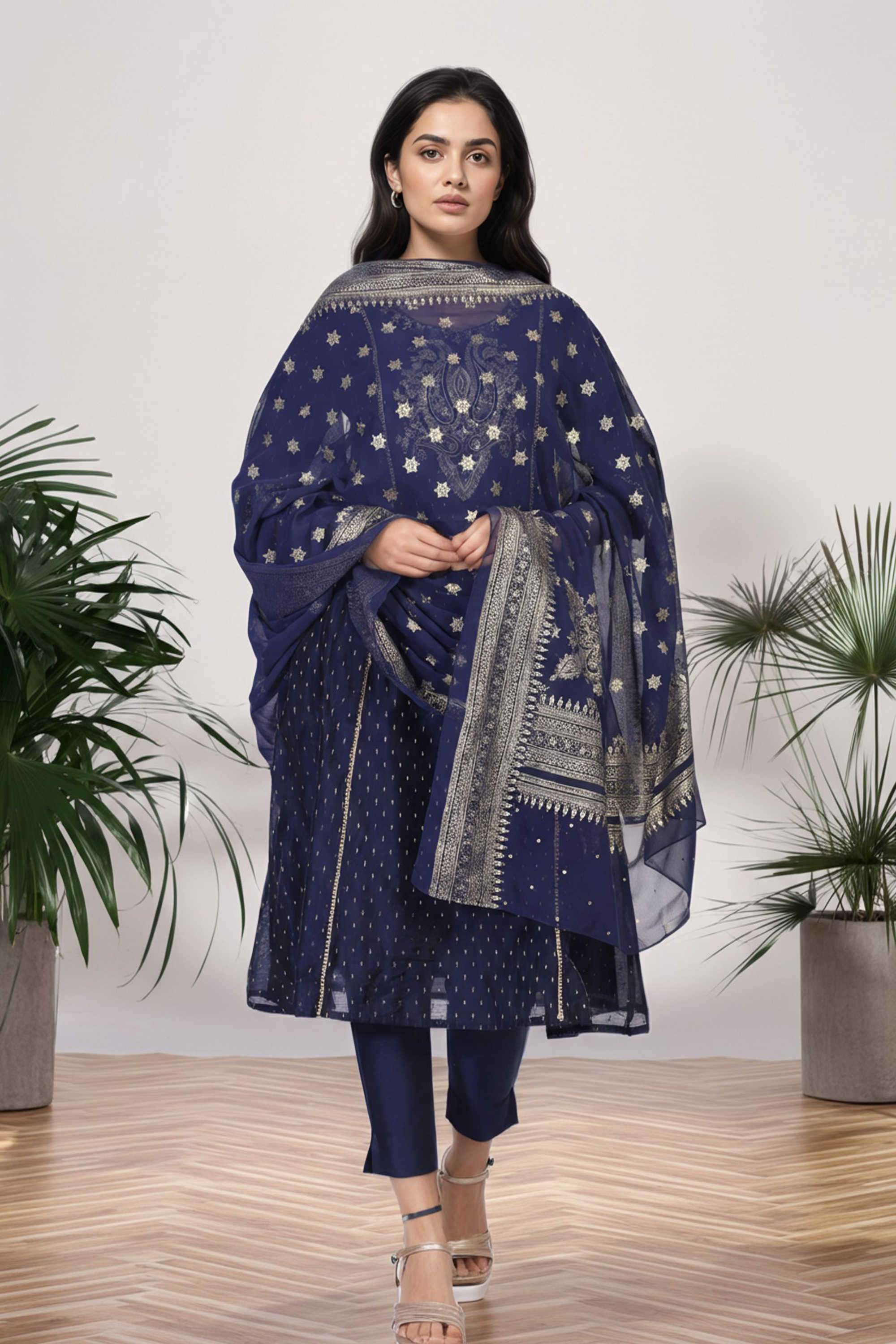 Textured-Polyester-Woven-Women-s-Dupatta