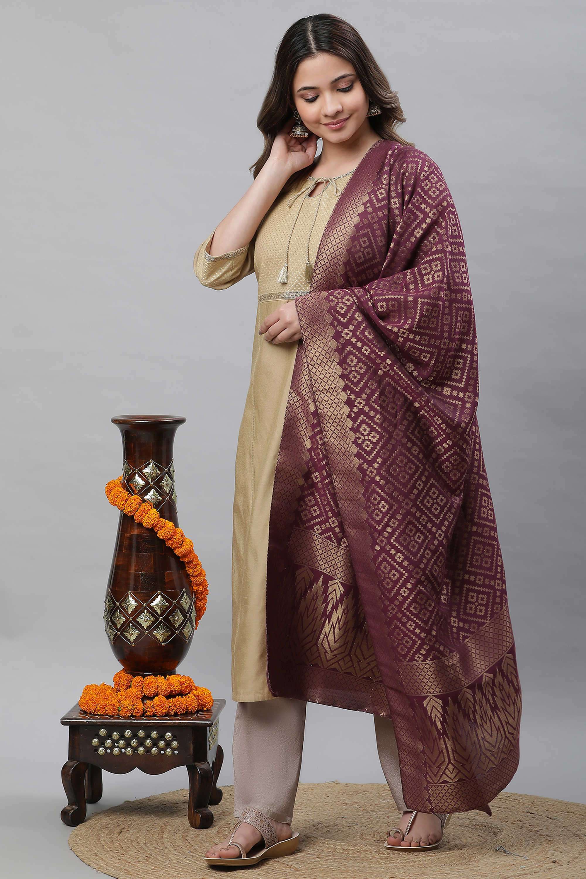 Textured-Polyester-Woven-Women-s-Dupatta