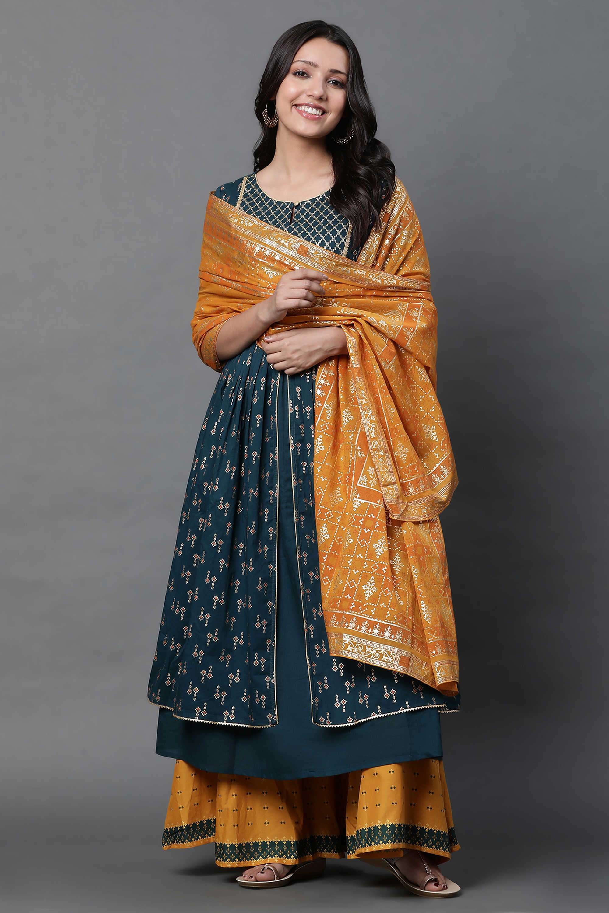 Floral-Polyester-Woven-Women-s-Dupatta